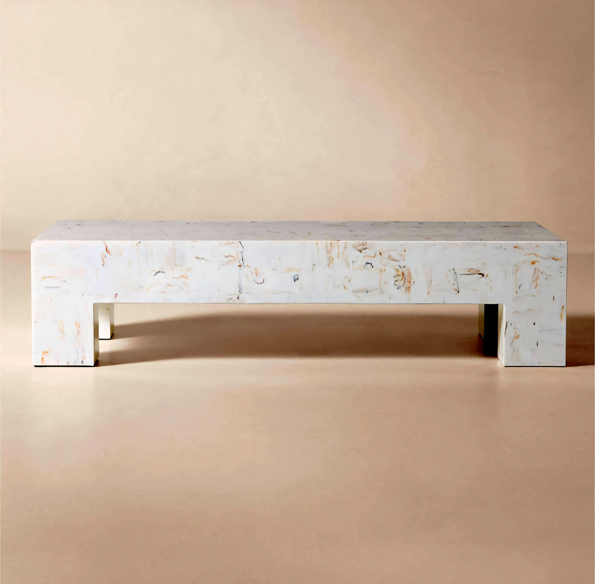 THE ONE × Scatola — Brown Burl Wood Coffee Table