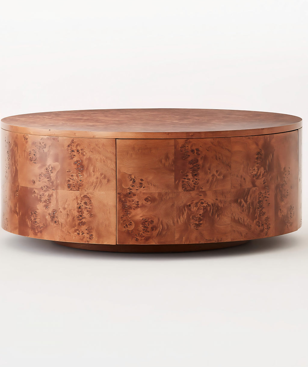 THE ONE × Purl — 36" Burl Wood Rotating Coffee Table