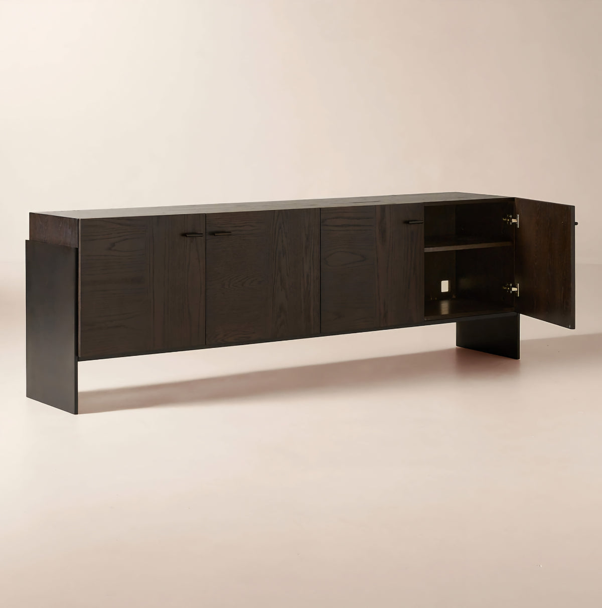 THE ONE × Dante — Dark Wood and Metal Credenza