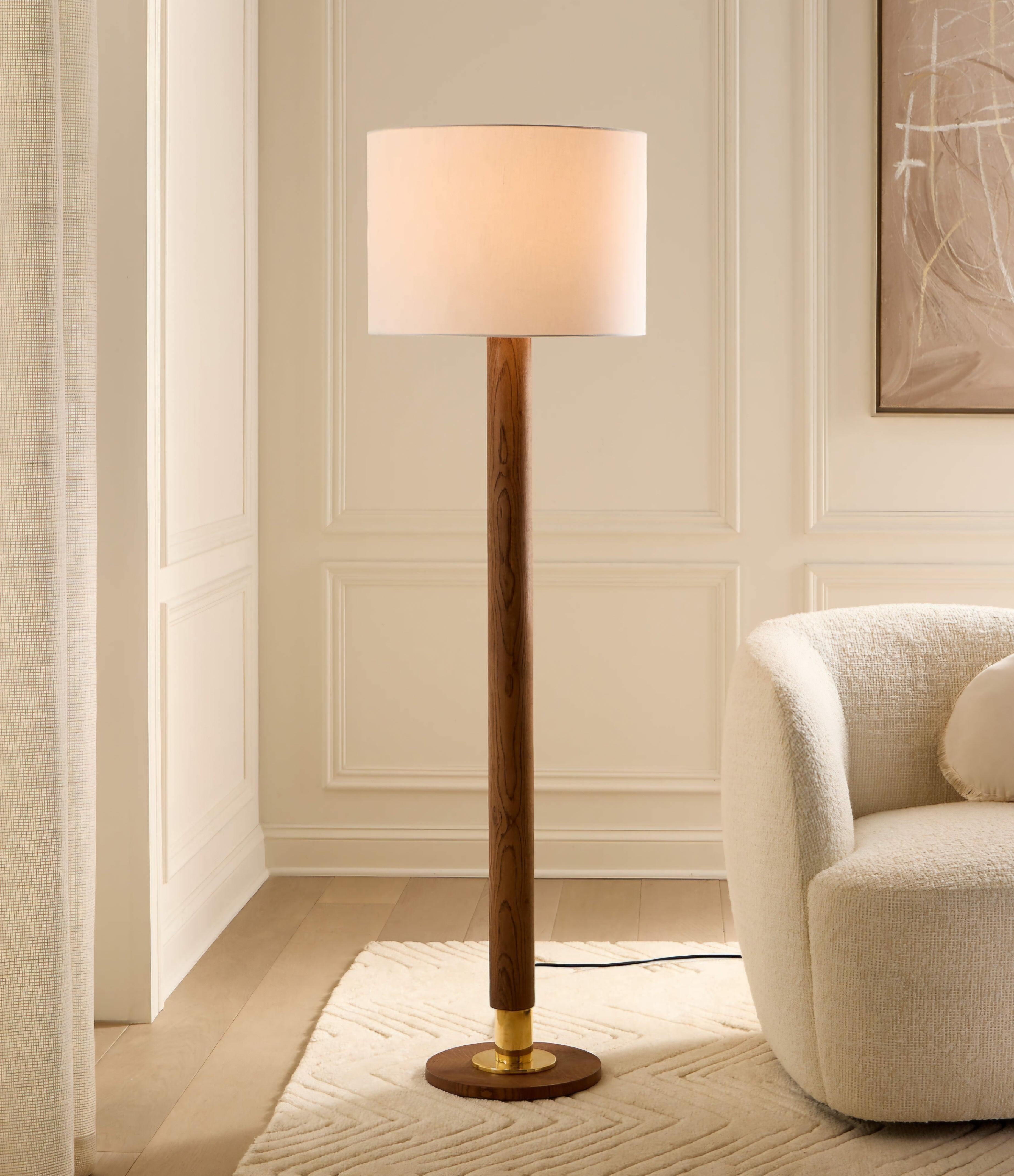 THE ONE × Medal — Oak Wood Floor Lamp