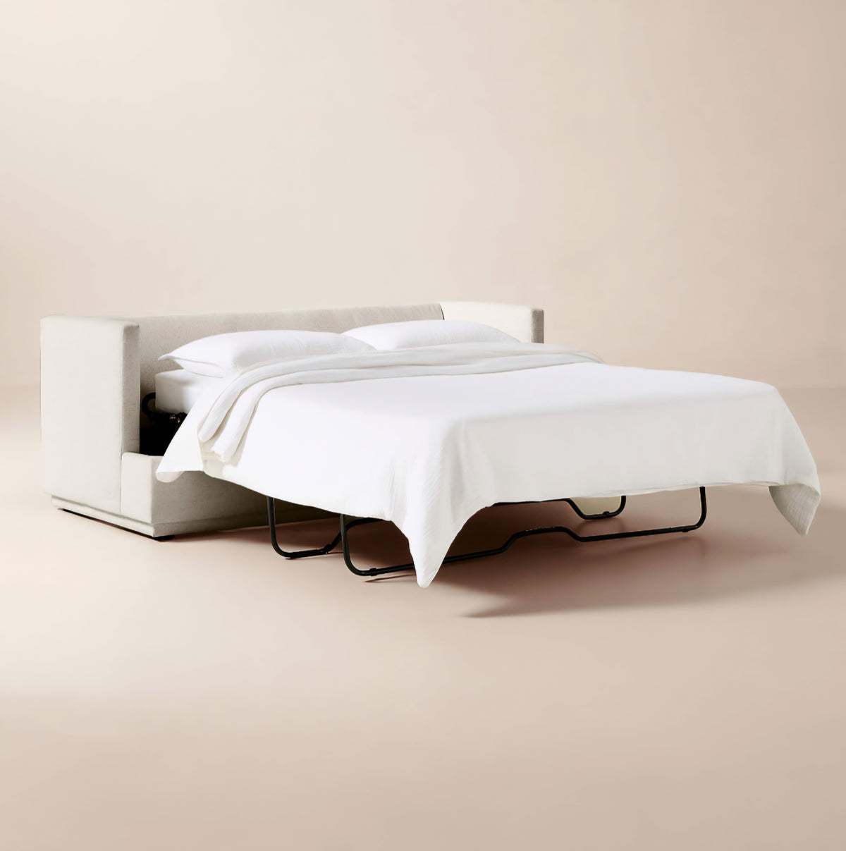 THE ONE × Seneca — Off-White Performance Fabric Sleeper Sofa