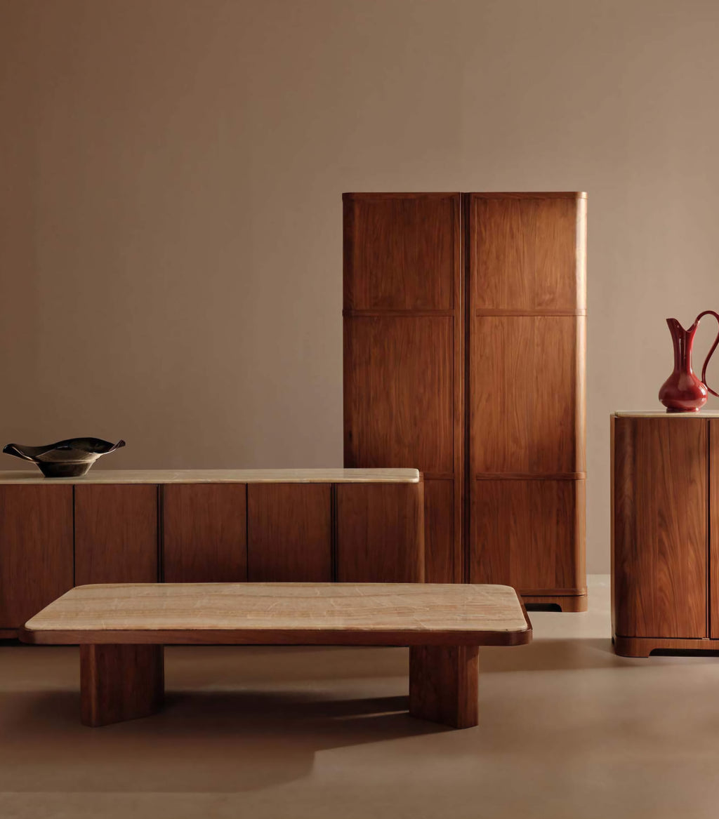 THE ONE × Rio — Onyx and Walnut Coffee Table