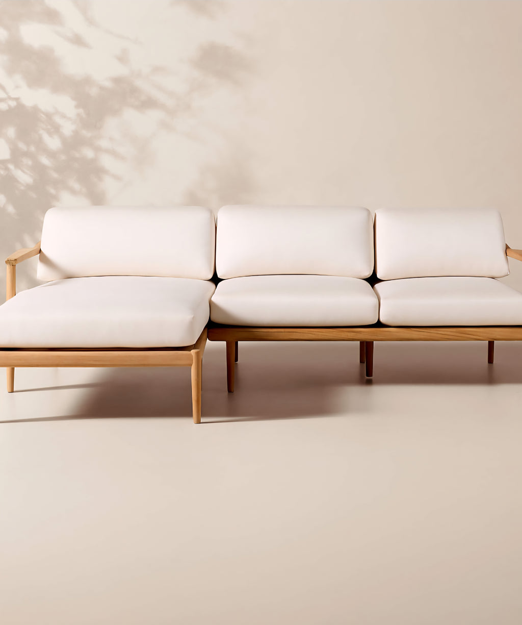 THE ONE × Tide —Outdoor Sectional Collection with Ivory Sunbrella® Cushions
