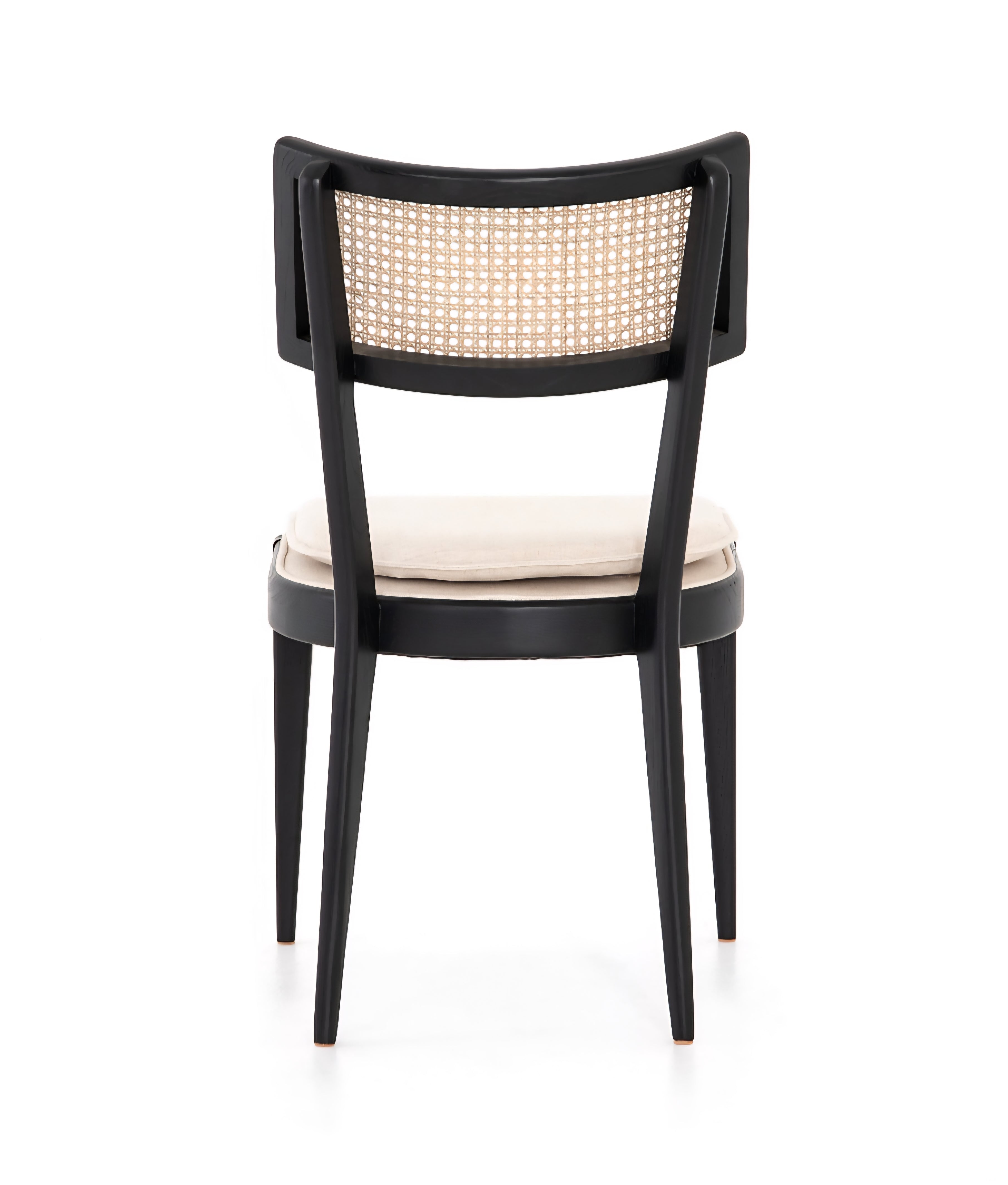THE ONE × Libby — Light Brown Wood + Natural Cane Dining Chair