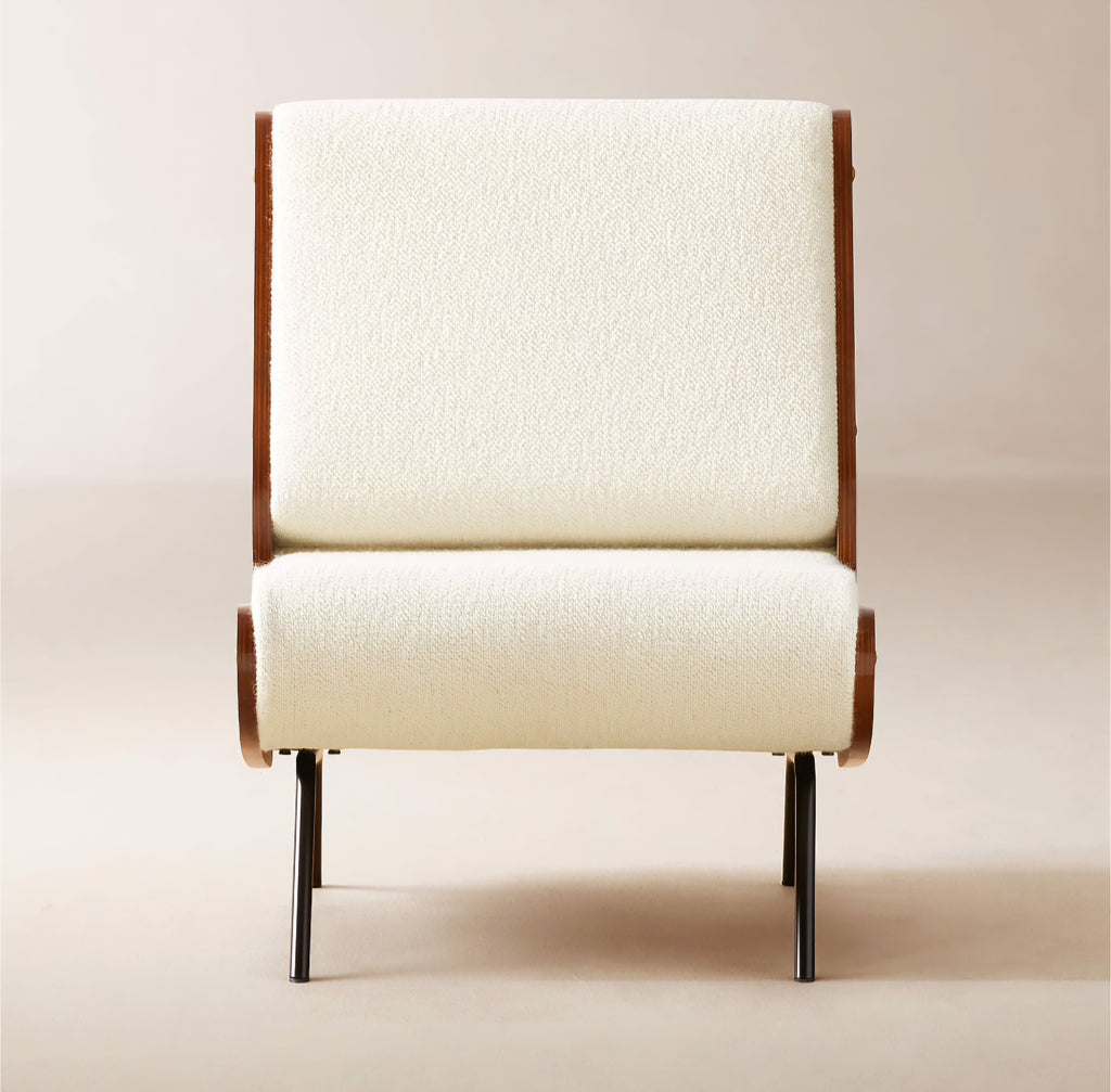 THE ONE × Meda — Ivory Wool Lounge Chair