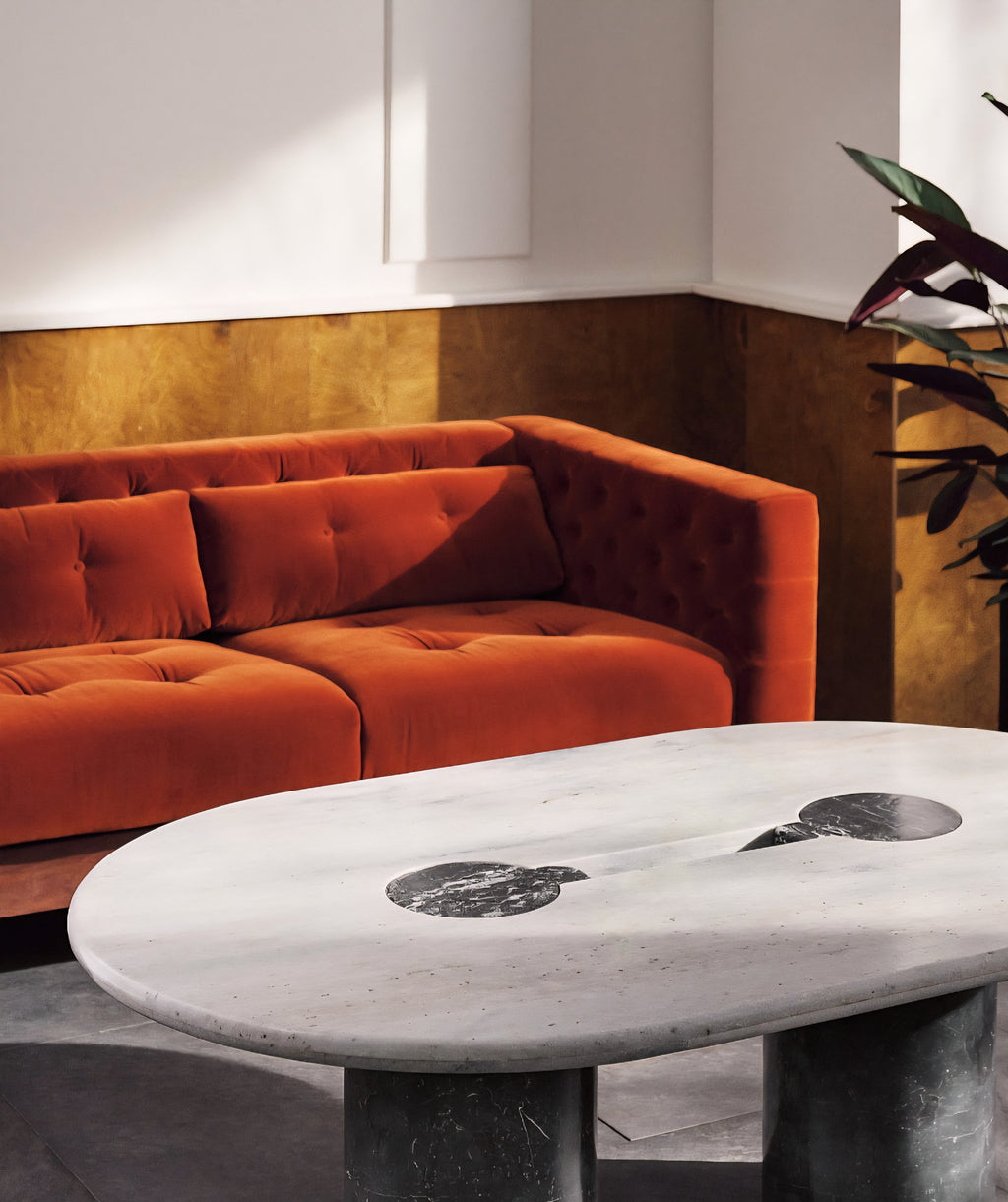 THE ONE × Liguria — Oval Marble Coffee Table