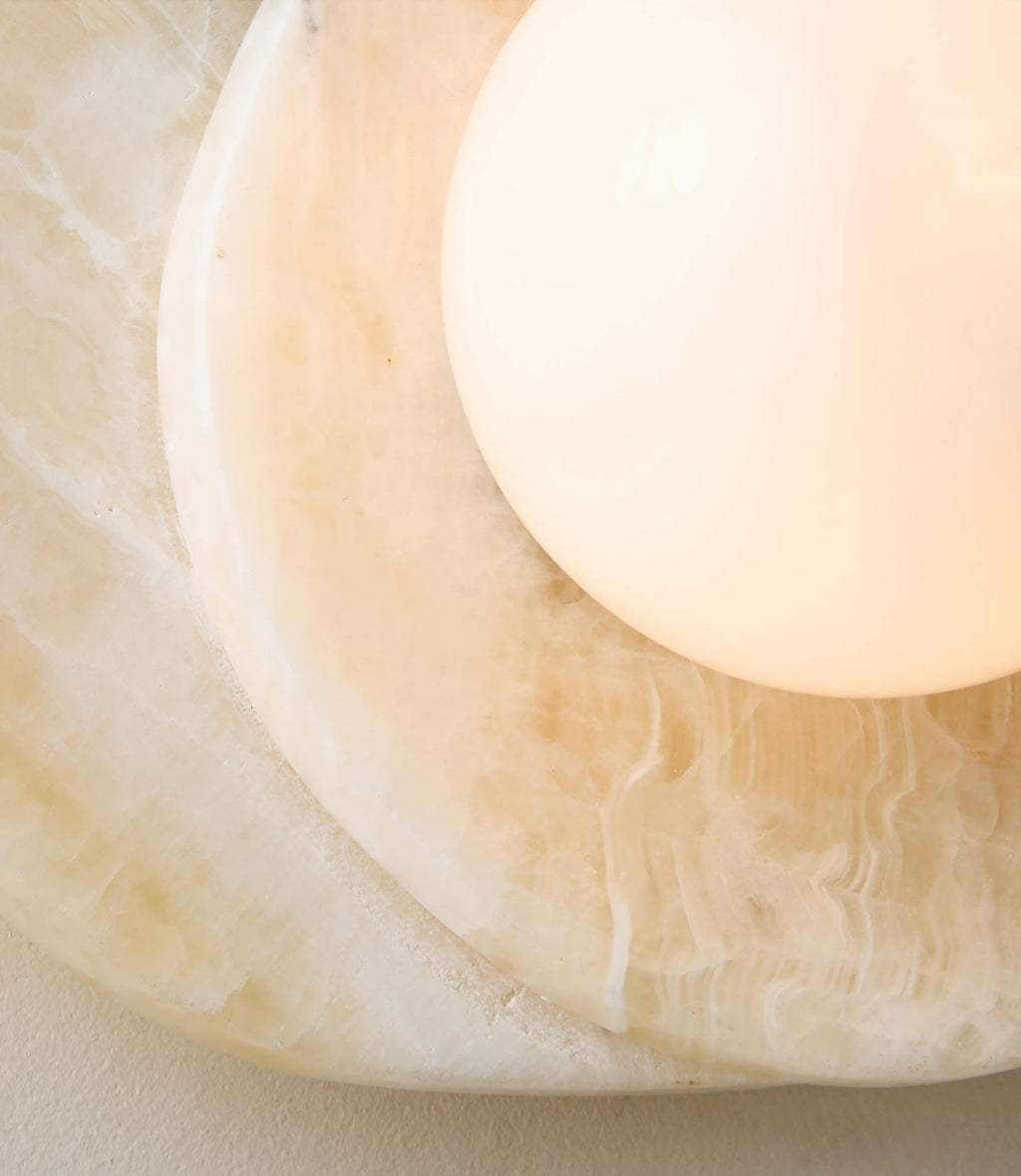 THE ONE × Astr — White Onyx Wall Sconce