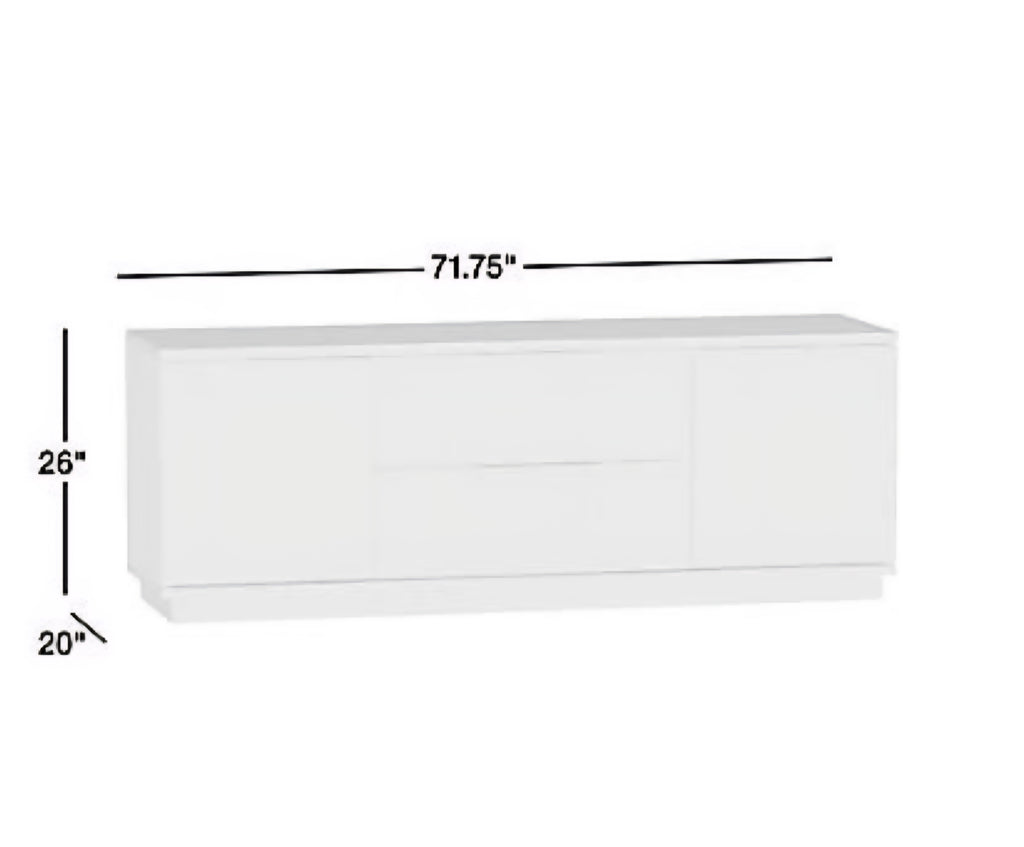 THE ONE × Batten-White Oak Storage Media Console (72")