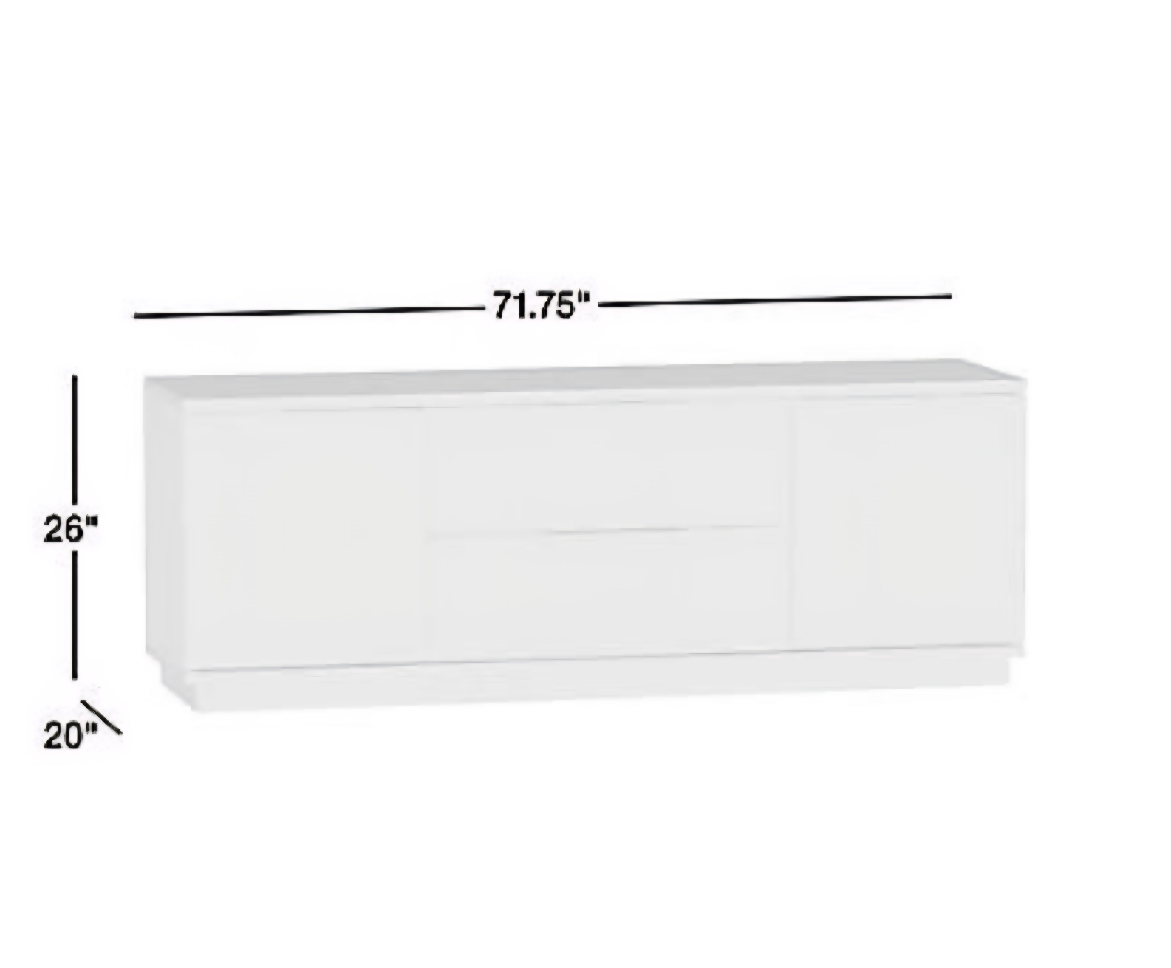 THE ONE × Batten-White Oak Storage Media Console (72")