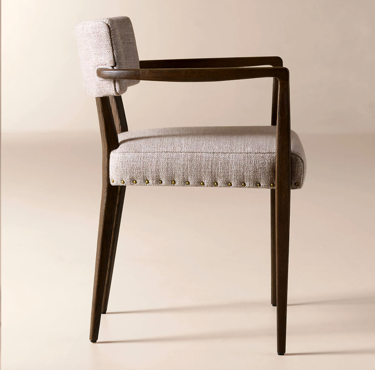THE ONE × Arlo — Smoked Mauve Performance Fabric Dining Armchair