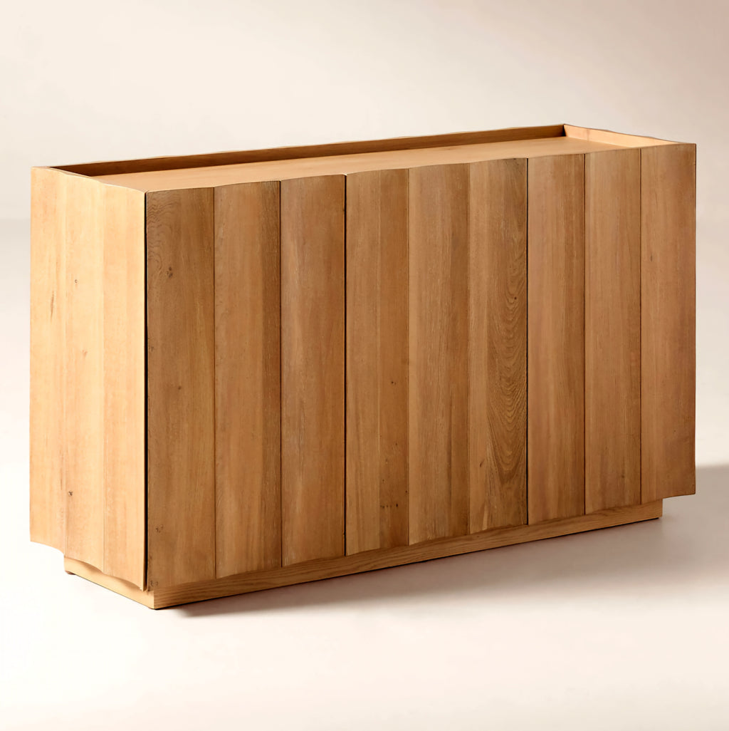 THE ONE × Bardo — Scalloped Oak Wood Credenza