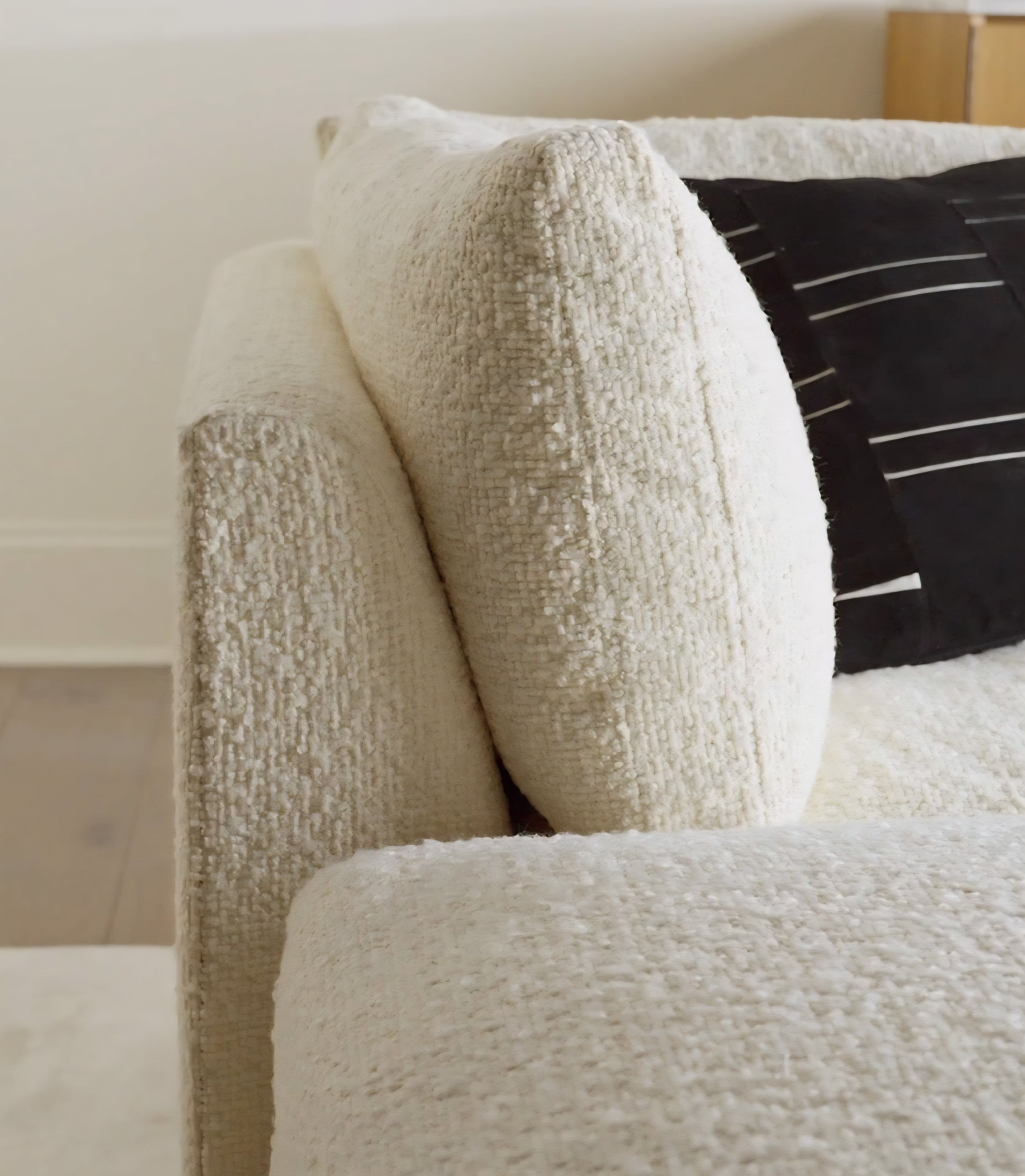 THE ONE × Stormo — Ivory Boucle Sectional Sofa