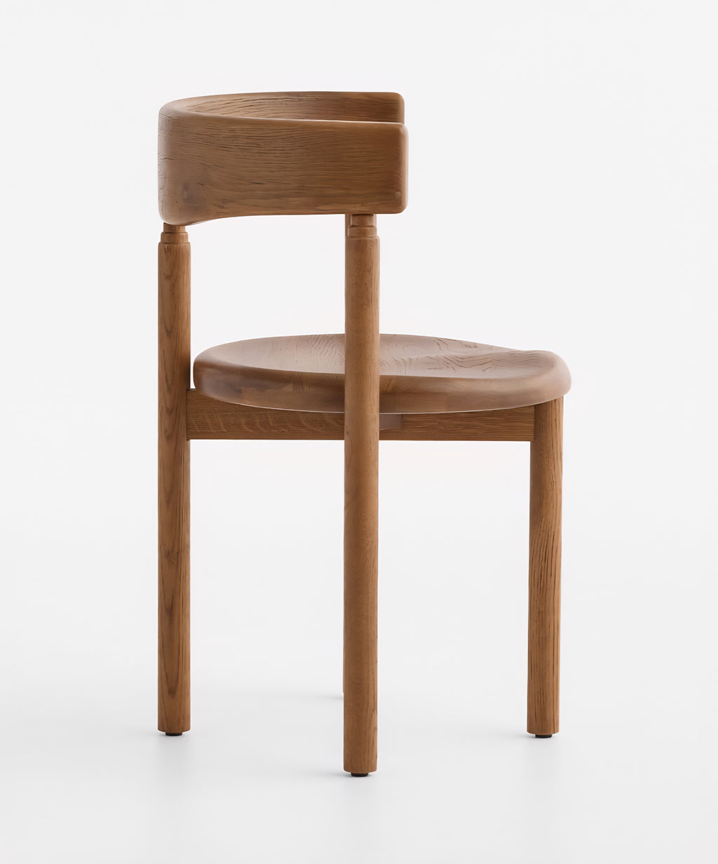 THE ONE × Virage — Curved Oak Dining Chair