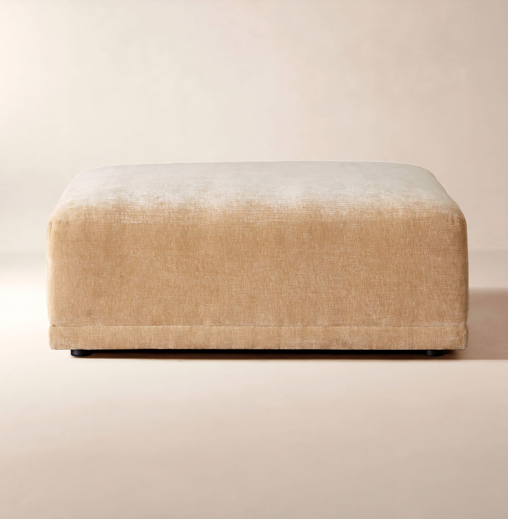 THE ONE × Faible — Wheat Performance Velvet Deep Depth Ottoman
