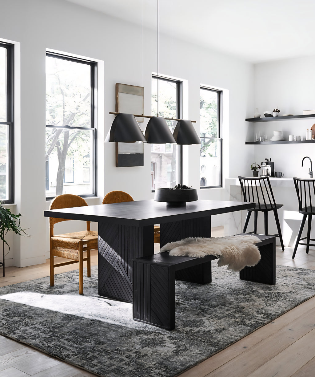 THE ONE × Rustler — Woven Natural Rattan Dining Chair