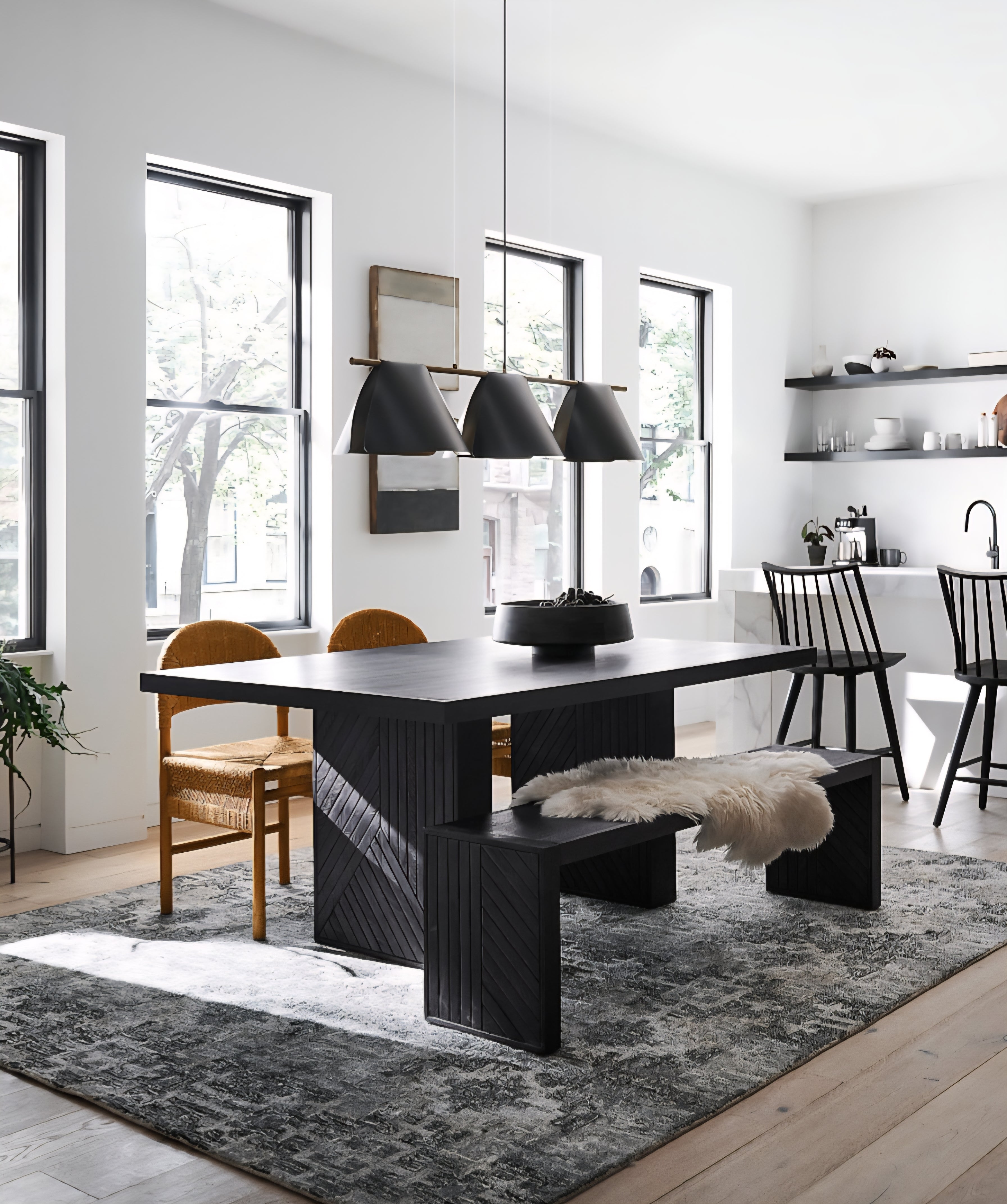 THE ONE × Rustler — Woven Natural Rattan Dining Chair