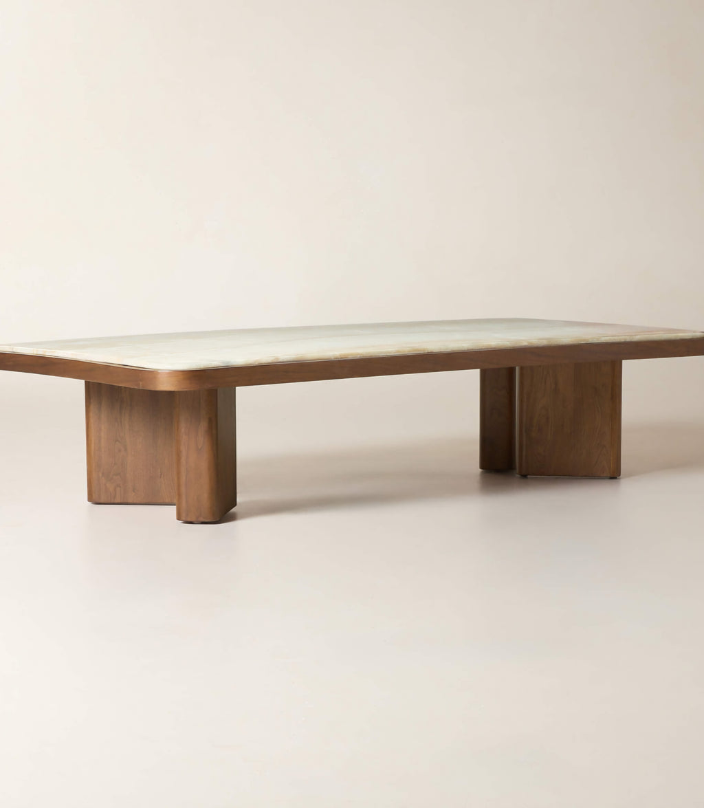 THE ONE × Rio — Onyx and Walnut Coffee Table