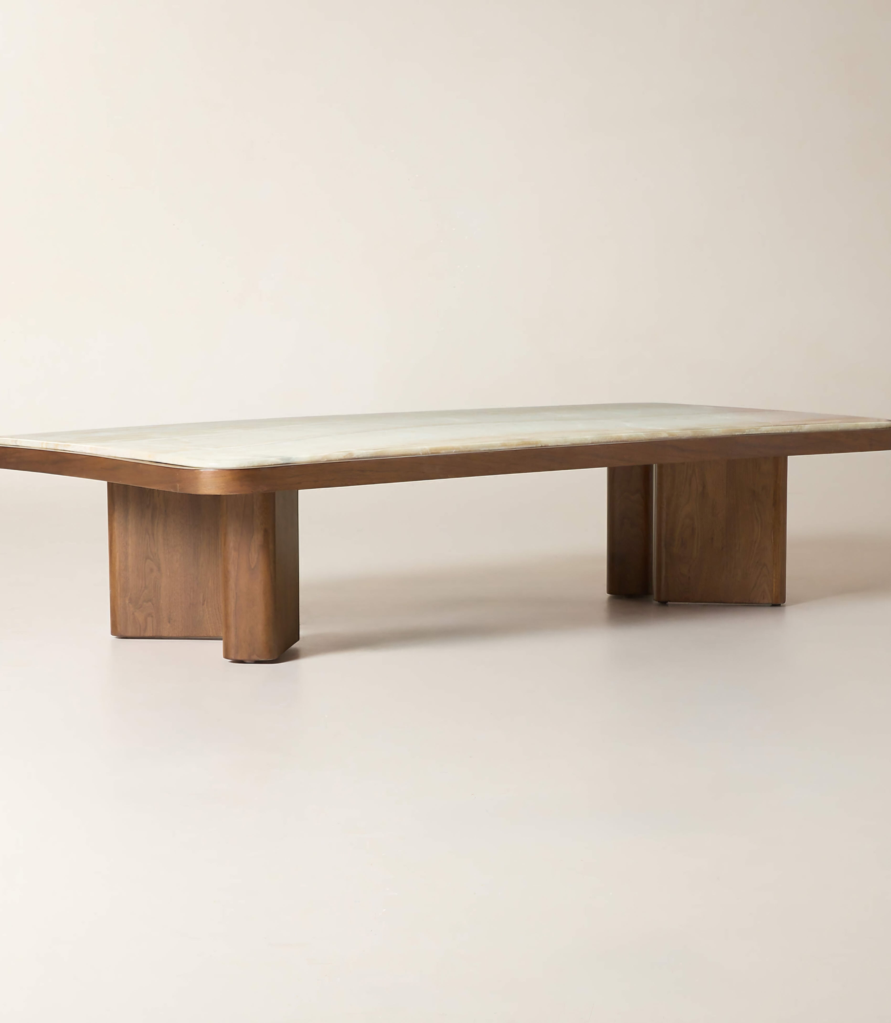 THE ONE × Rio — Onyx and Walnut Coffee Table
