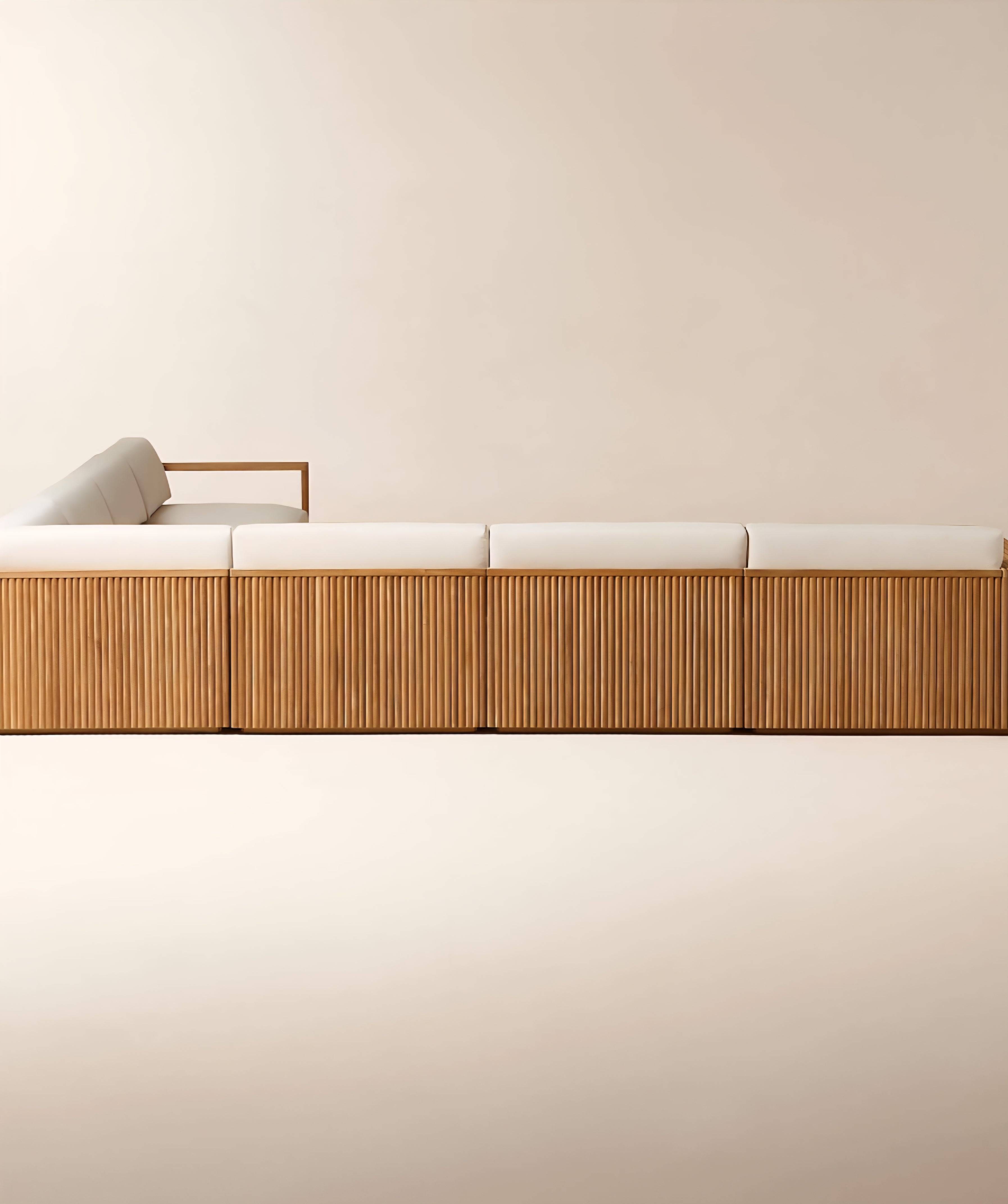 THE ONE × Topia — Teak Outdoor Sectional Collection