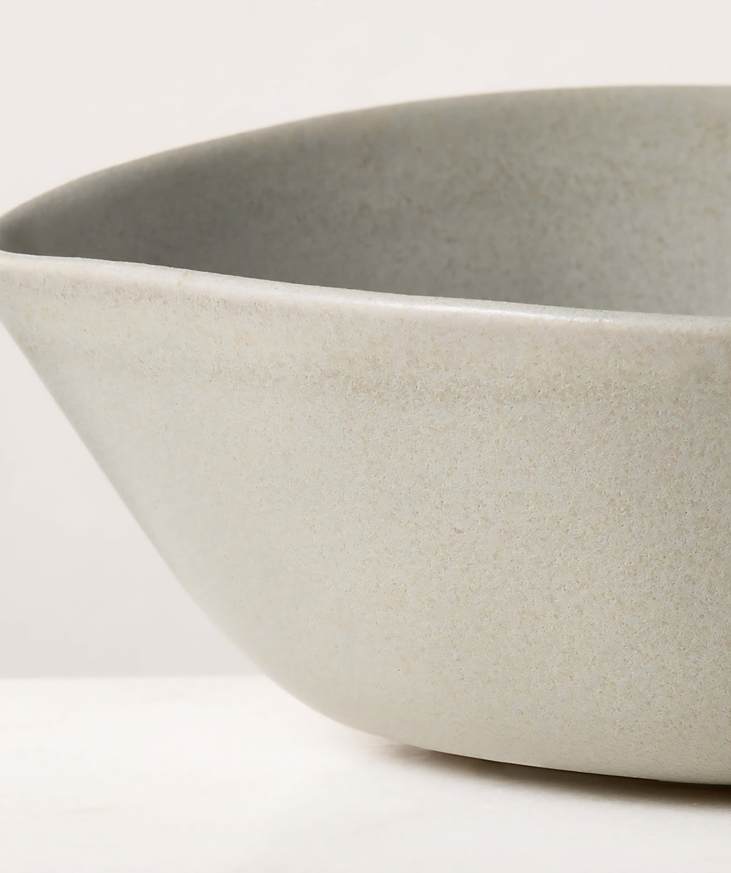 THE ONE × Selene — Ivory Stoneware Soup & Pasta Bowls