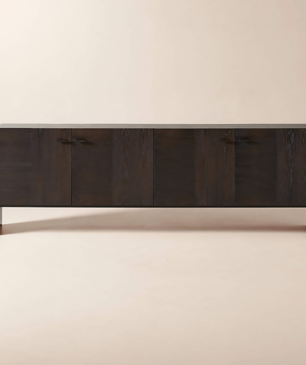 THE ONE × Dante — Dark Wood and Metal Credenza