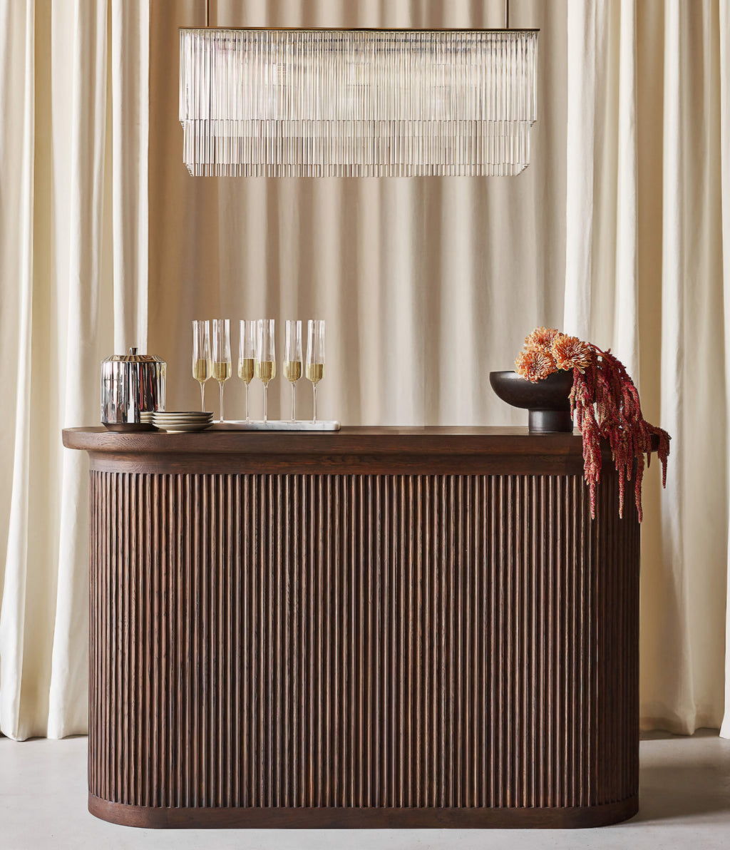 THE ONE × Stellar — 2-Tier Glass Chandelier Light