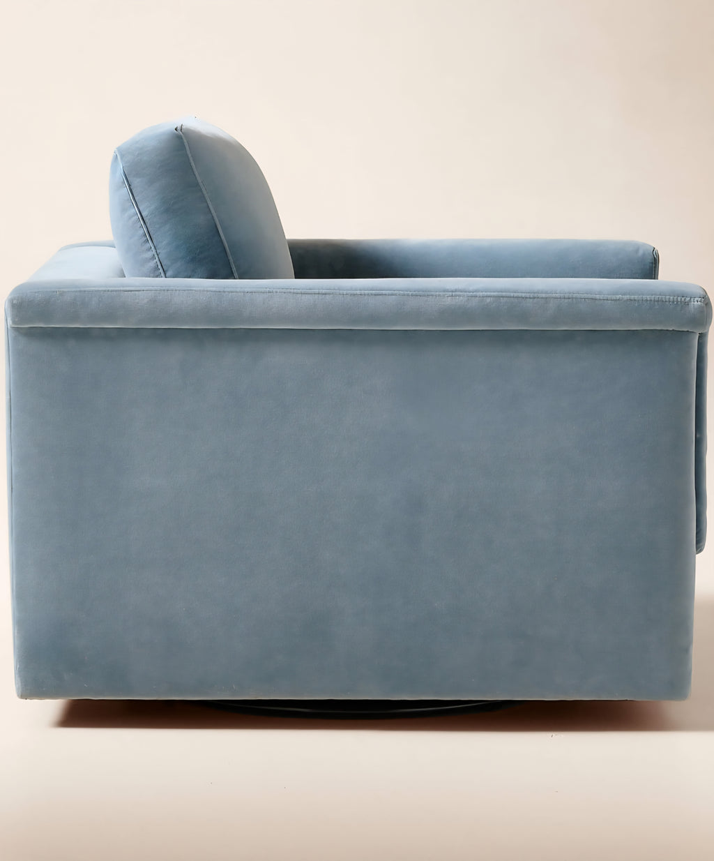 THE ONE × Ceva — Light Blue Performance Velvet Swivel Chair