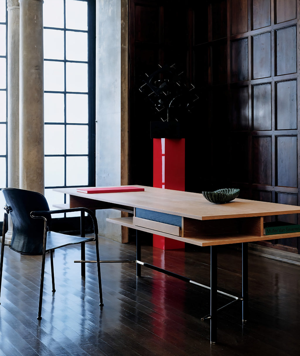 THE ONE × Portofino — Wood Desk (87")