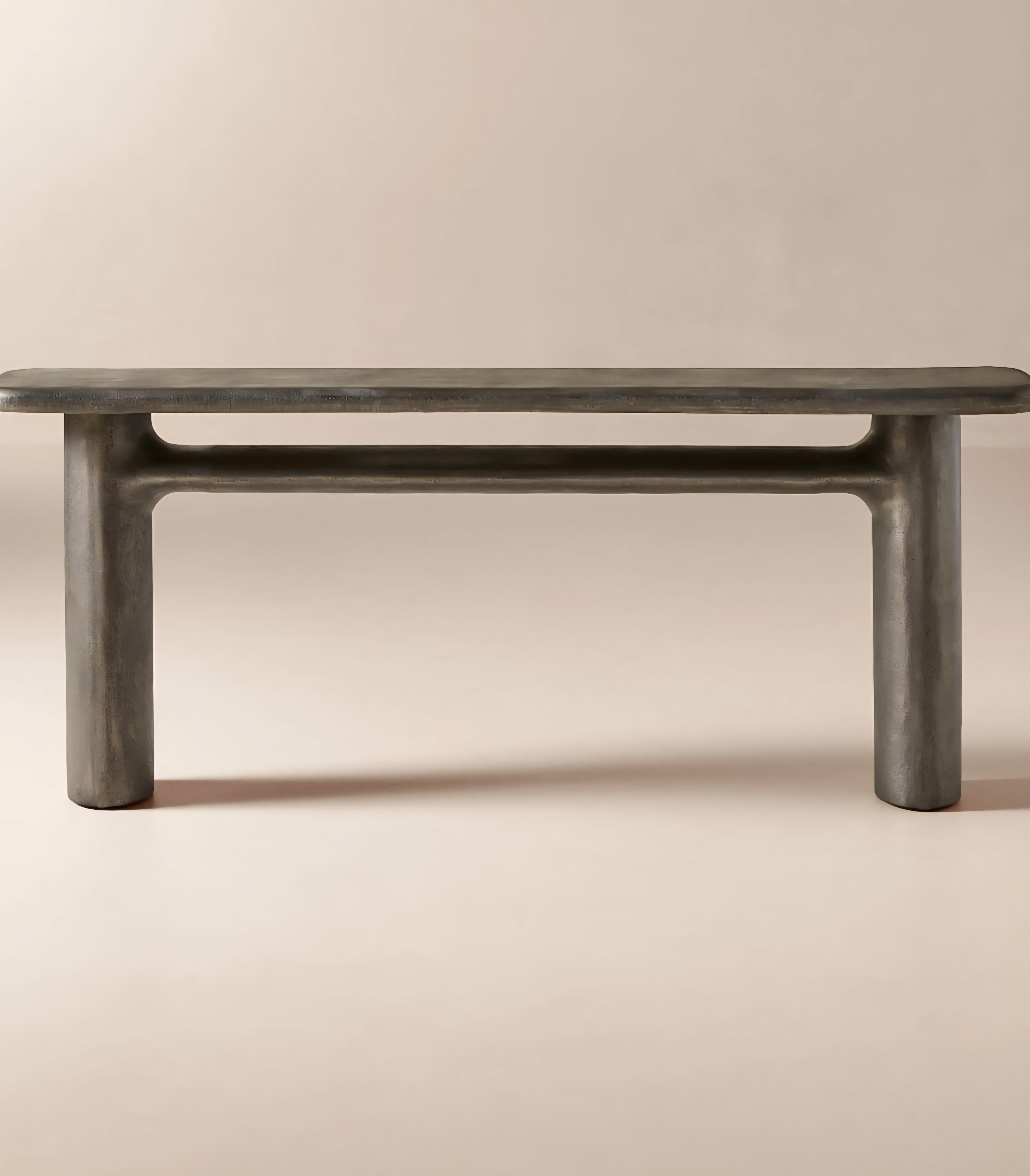THE ONE × Hollis — Charcoal Grey Cast Aluminum Console Table