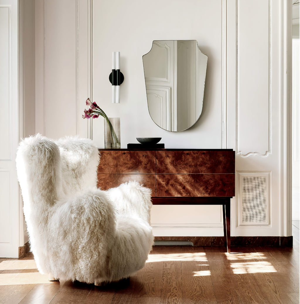 THE ONE × Mongolian Sheepskin Accent Chair