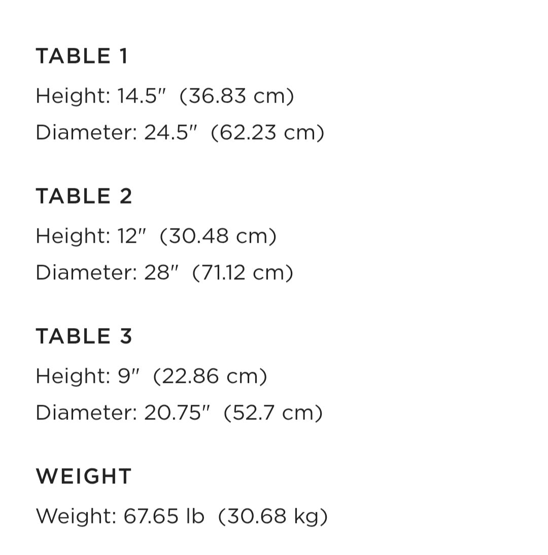 THE ONE × Lilly — Nesting Table Set