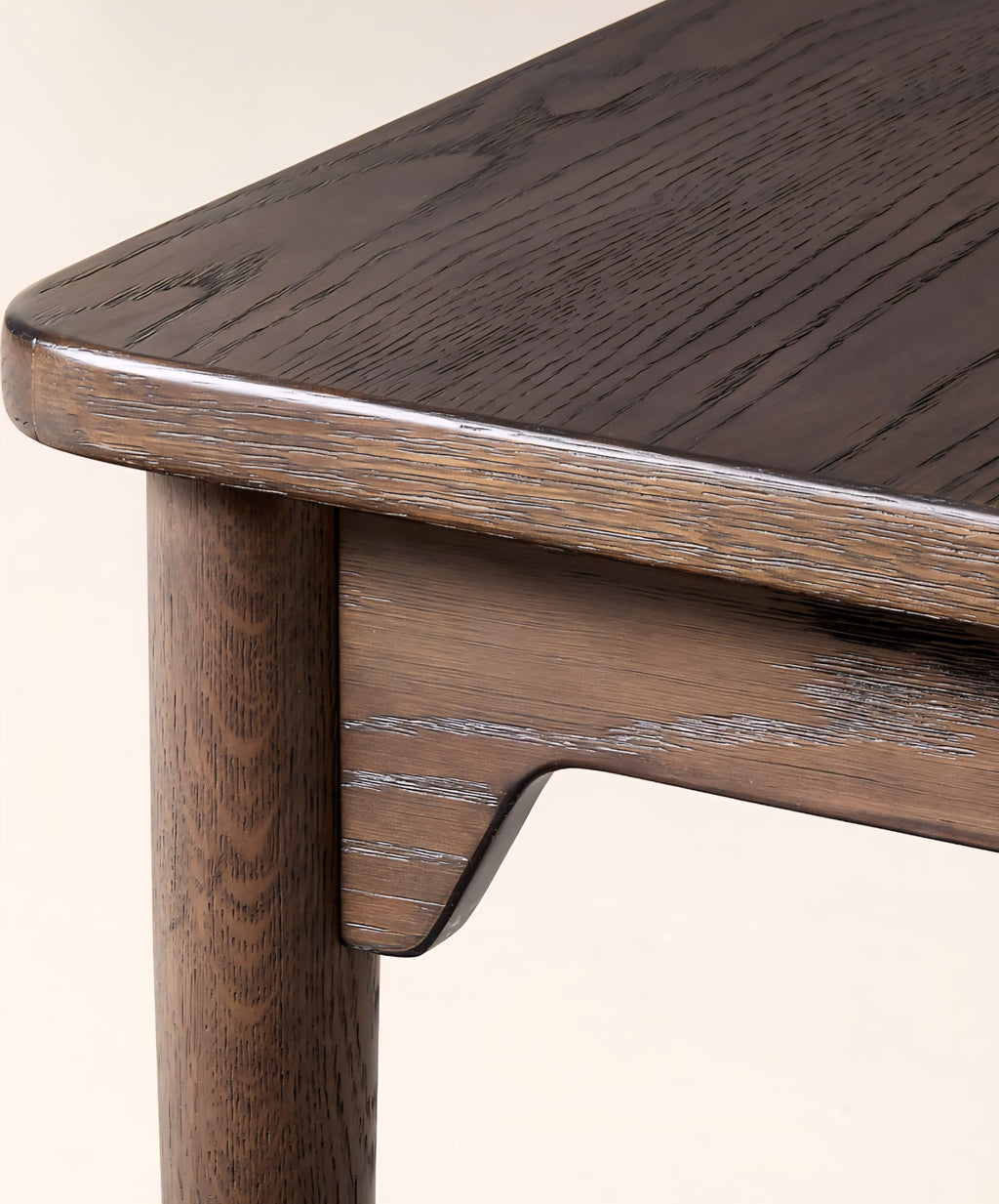 THE ONE × Otis — Rectangular Dark Oak Extendable Dining Table