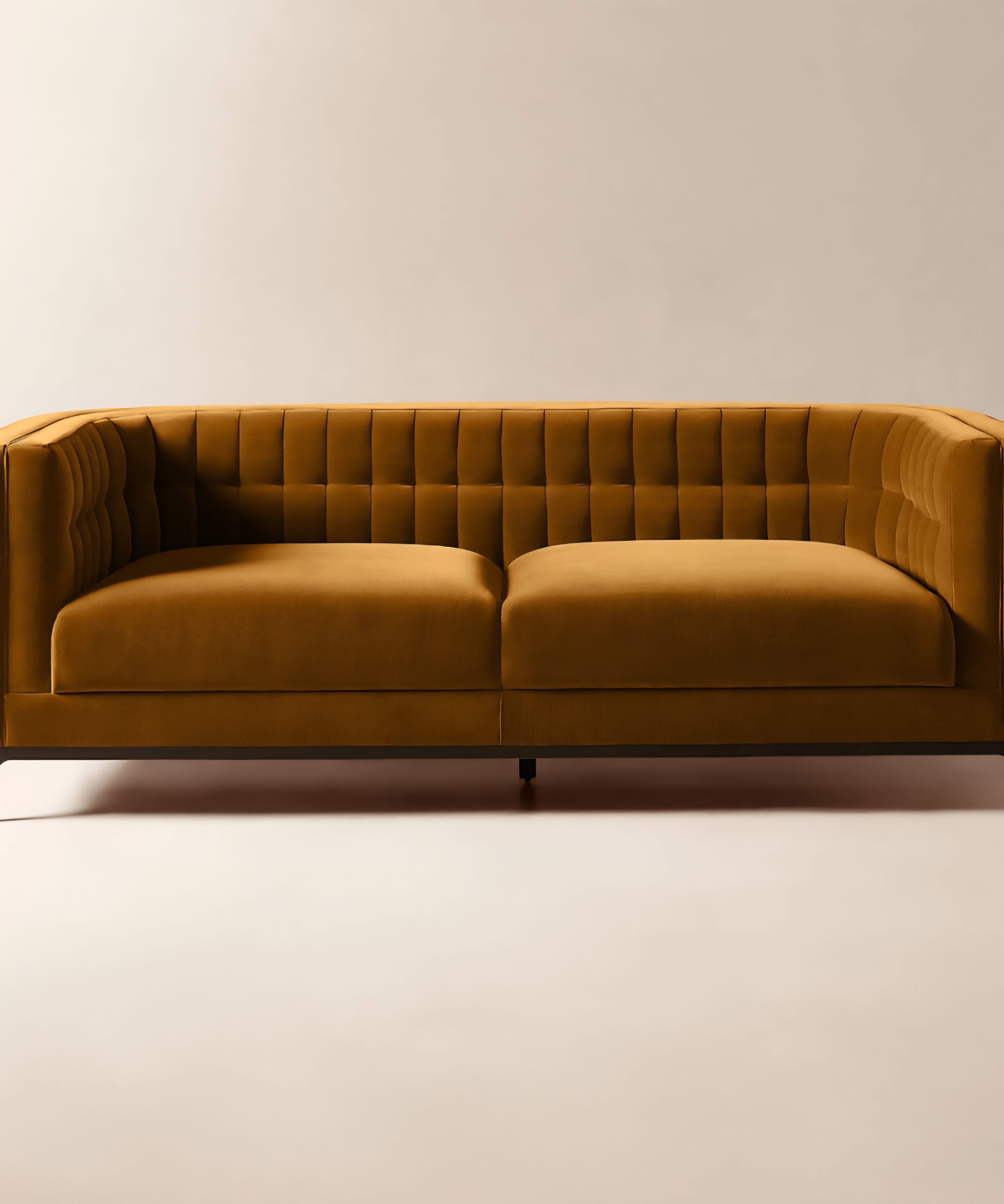 THE ONE × Ambroise — Light Taupe Velvet Sofa