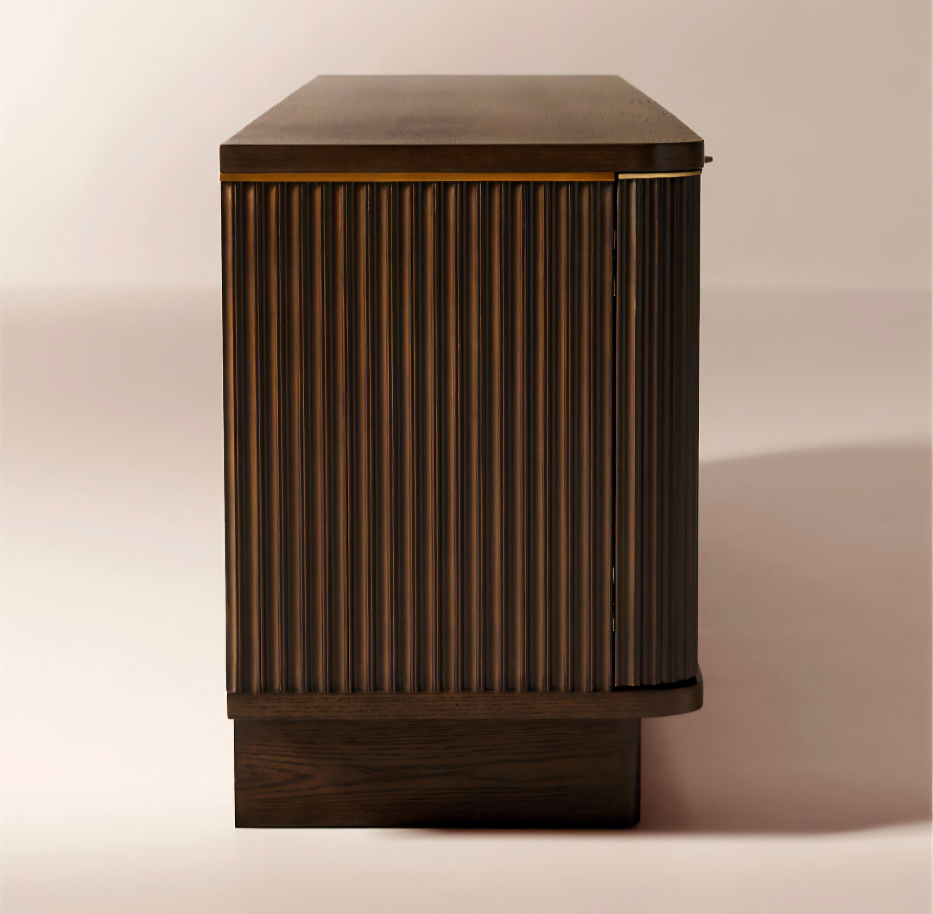 THE ONE × Davison — Fluted Dark Oak Media Console