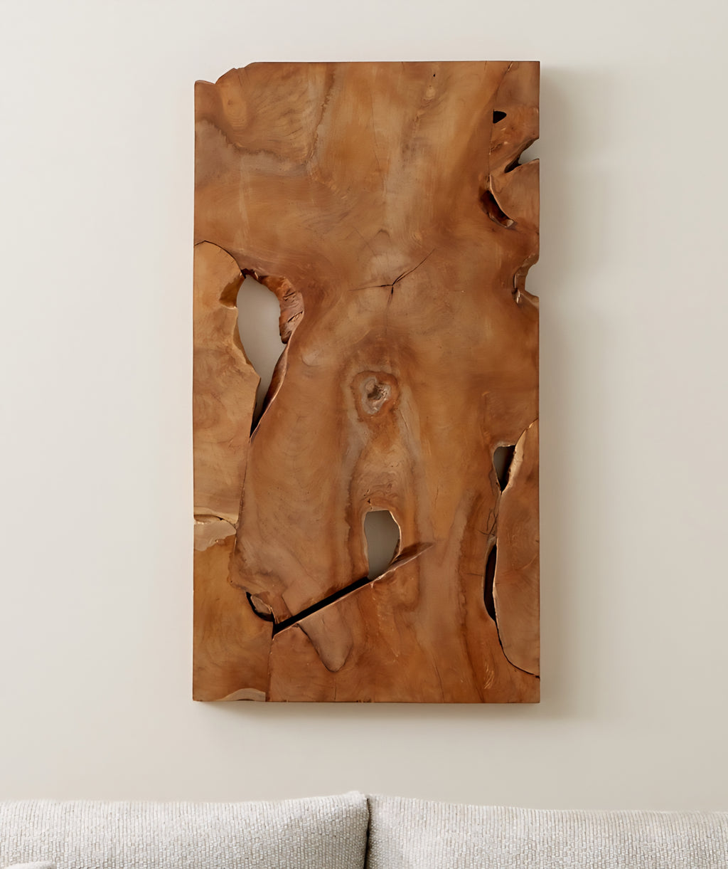 THE ONE × Slice — Teak Wall Art (19"x35")