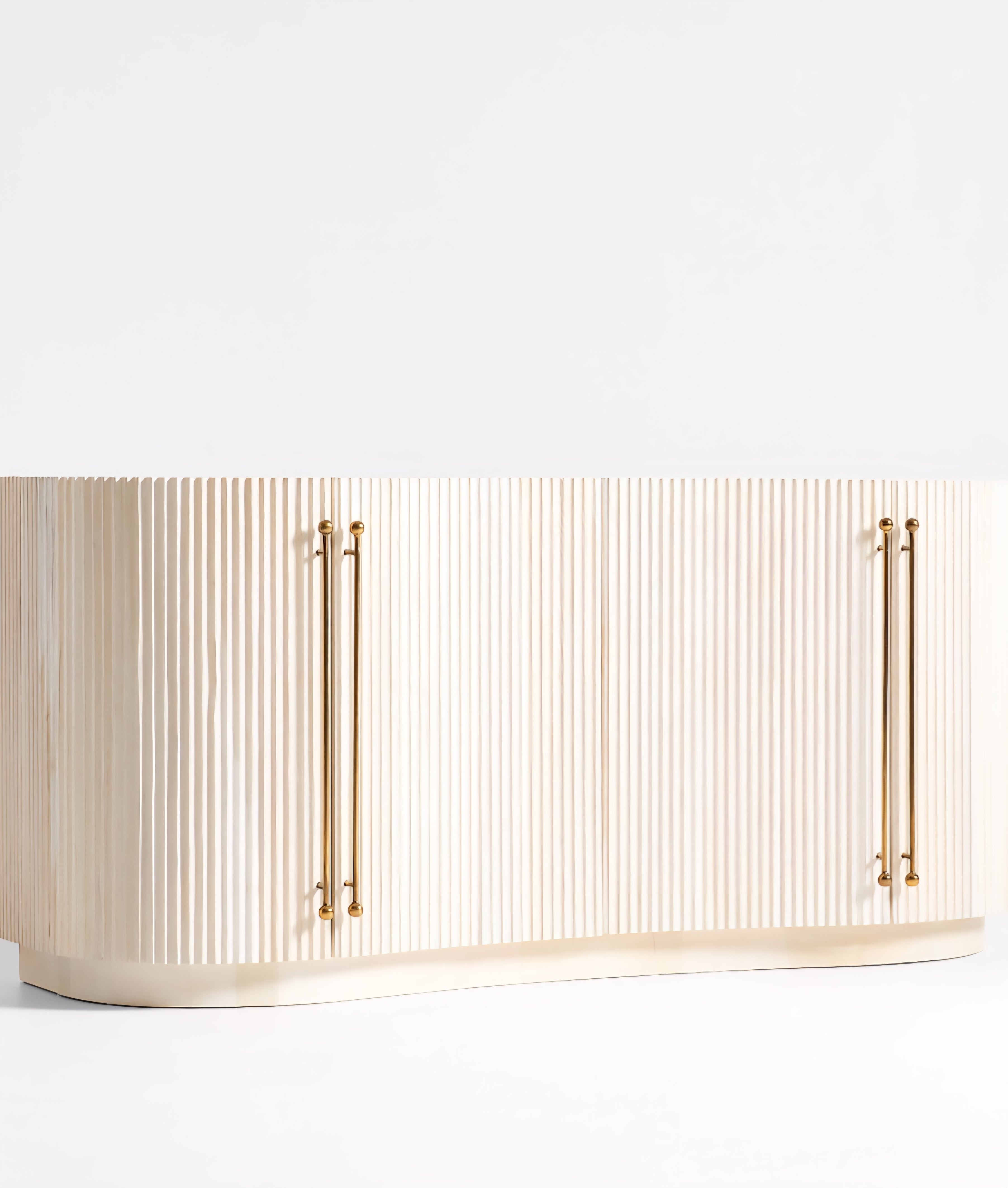 THE ONE × Coastline — Oak Wood Fluted Credenza (72")