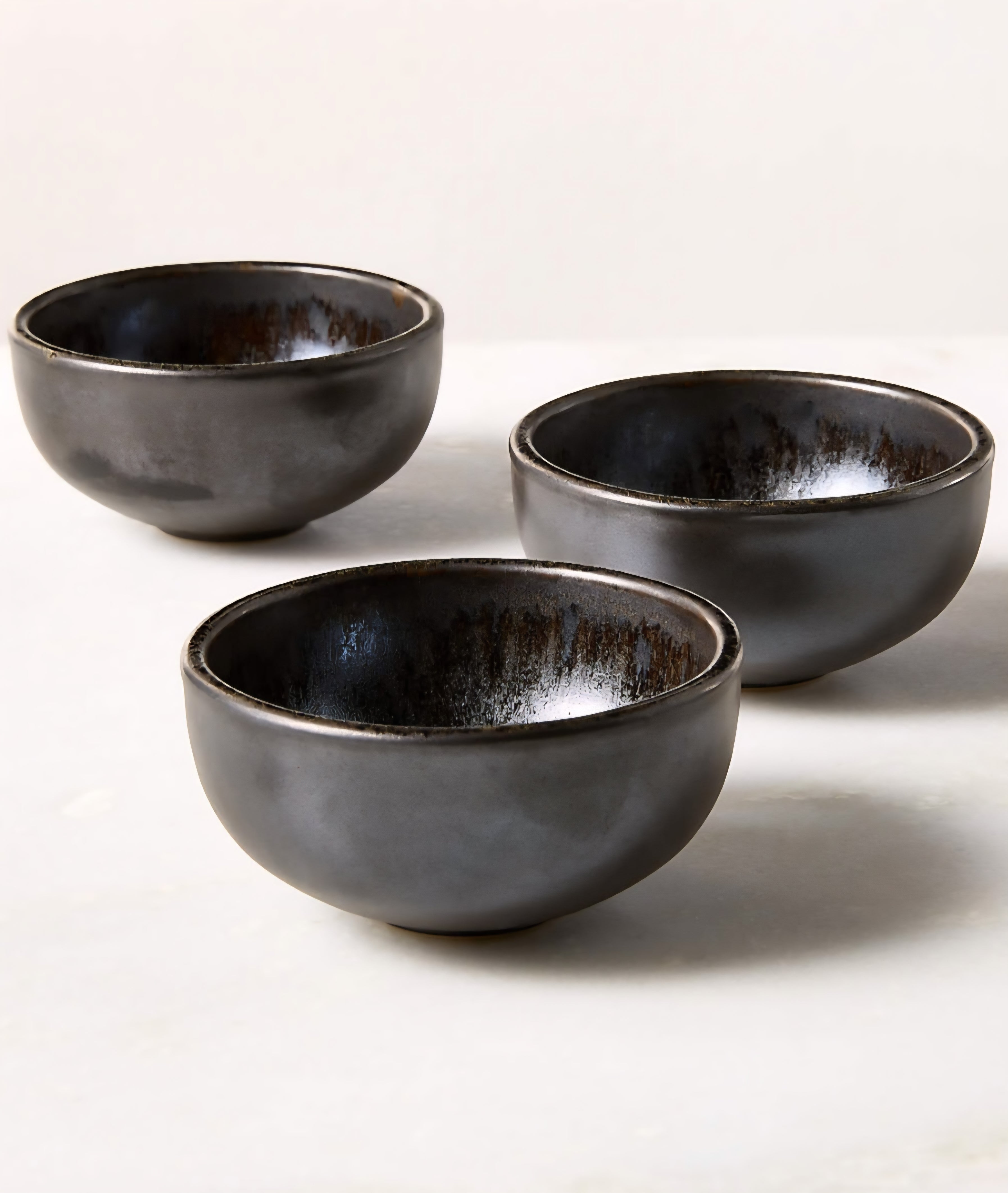 THE ONE × Drift — Ivory / Black Mini Bowl with Glossy Reactive Glaze