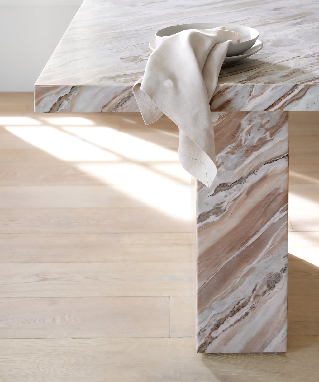 THE ONE × Gustav — 92" Marble Dining Table