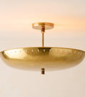 THE ONE × Atelier — Aged Brass Semi-Flush Mount Light