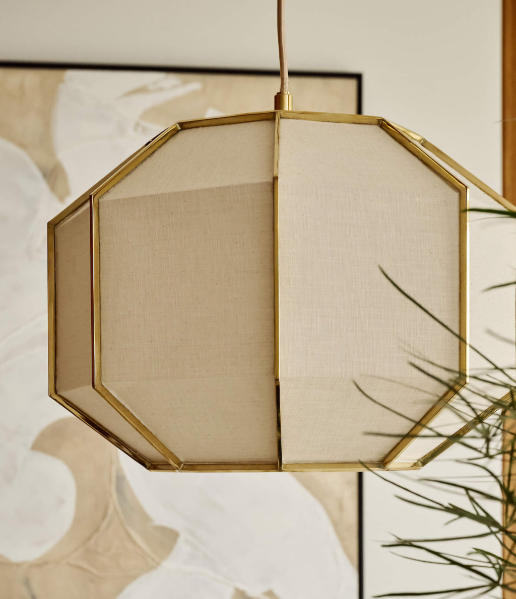 THE ONE × Blisse — Natural Linen Pendant Light
