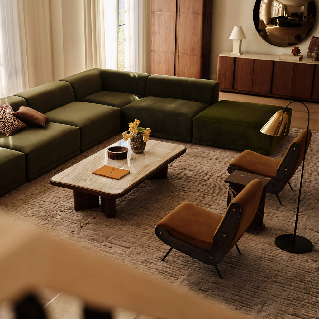 THE ONE × Rio — Onyx and Walnut Coffee Table