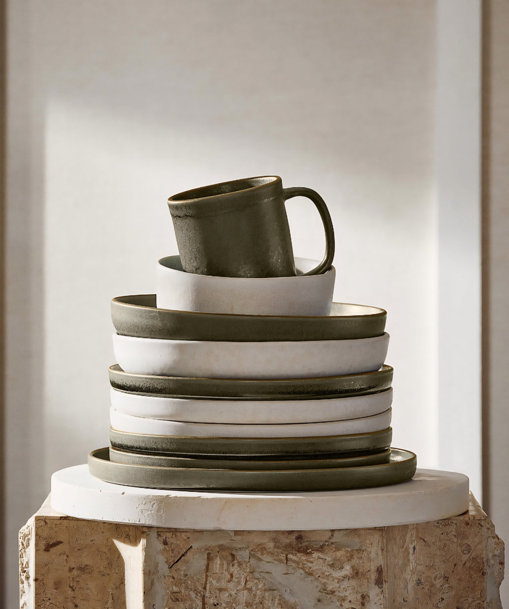 THE ONE × Drift — Reactive Glaze Mugs (Set of 6)
