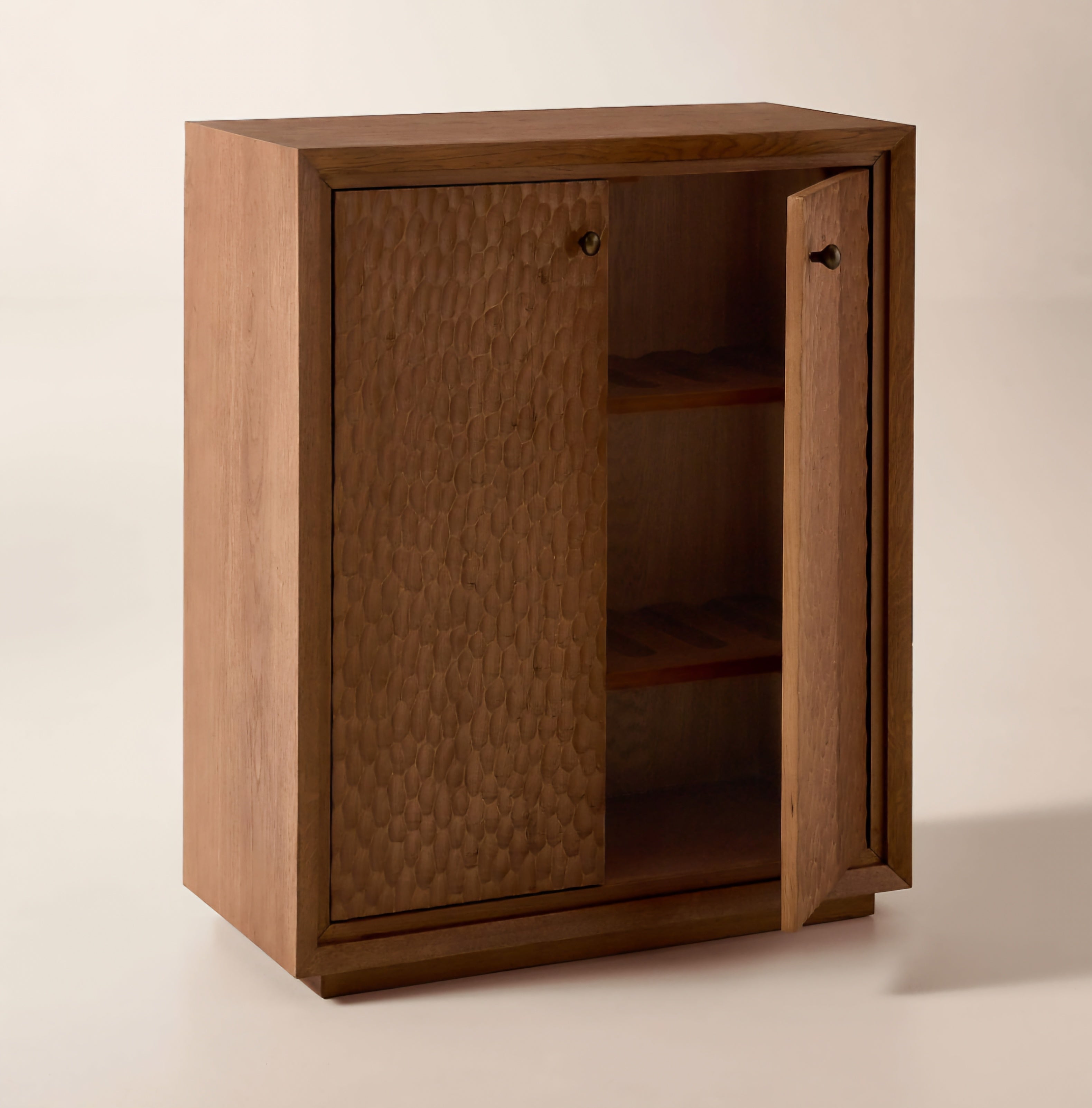 THE ONE × Hawk — Carved White Oak Entryway Cabinet