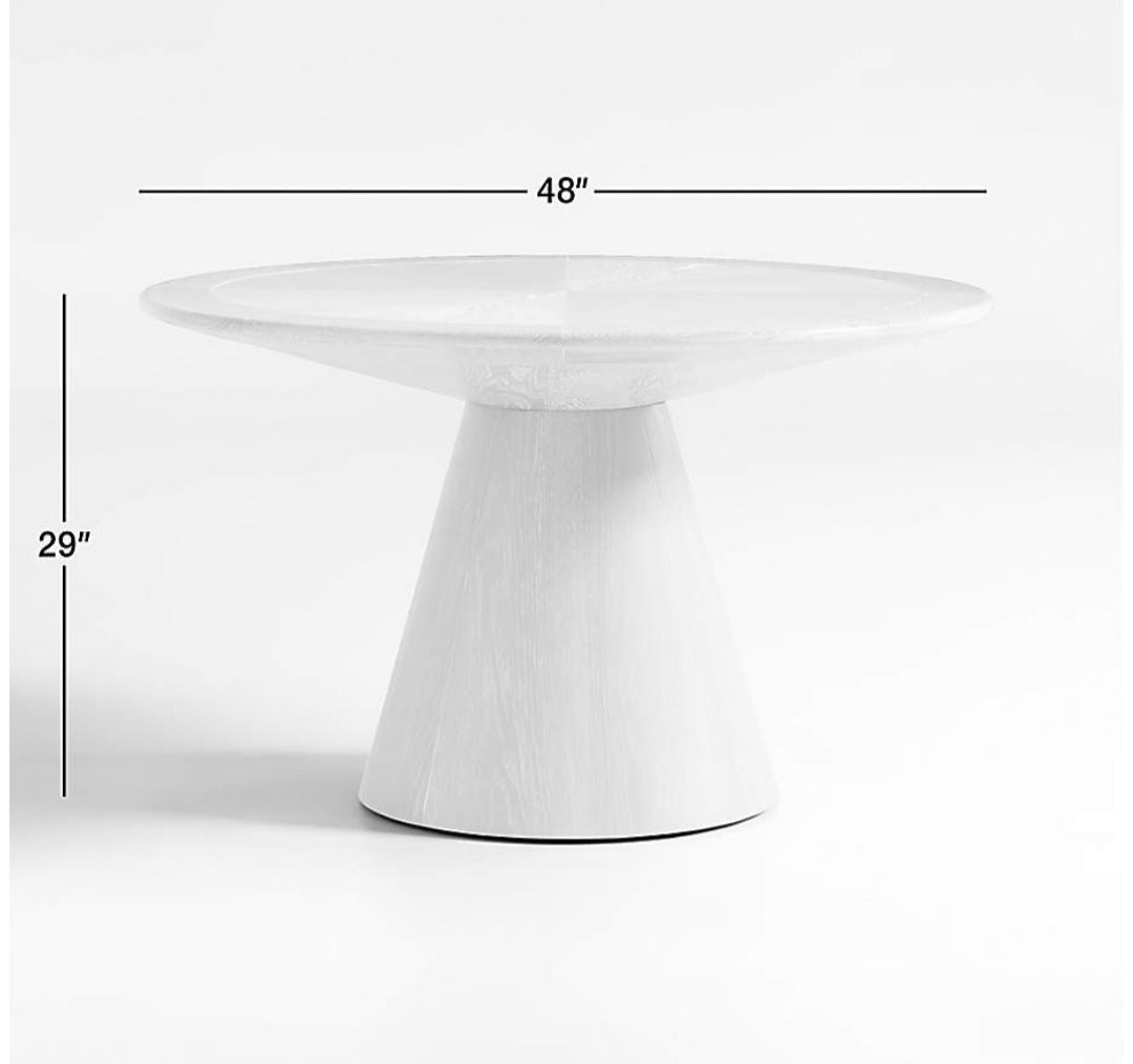 THE ONE × Pedestal — Wood Dining Table