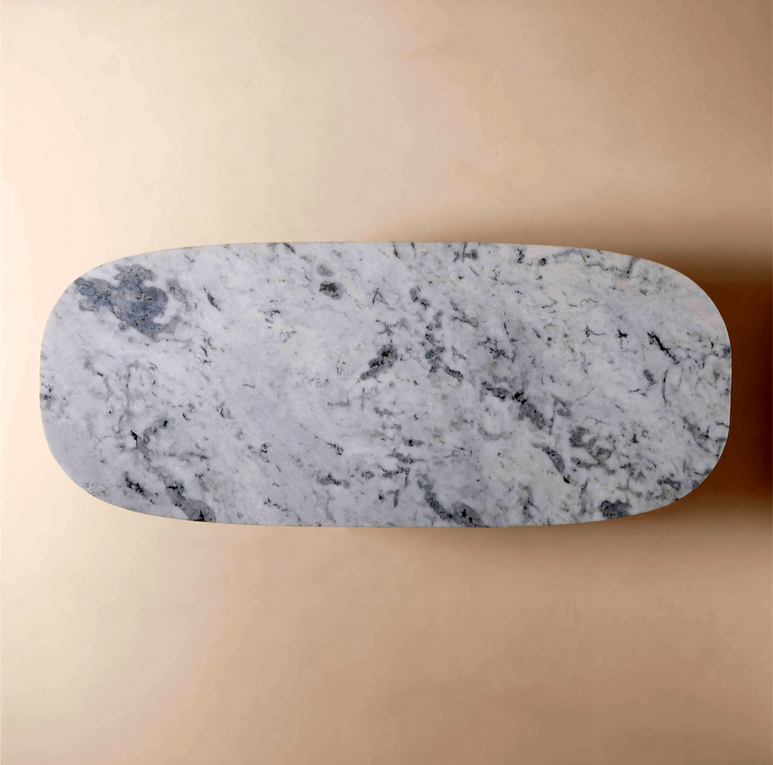 THE ONE × Vendome — Oval White Marble Dining Table