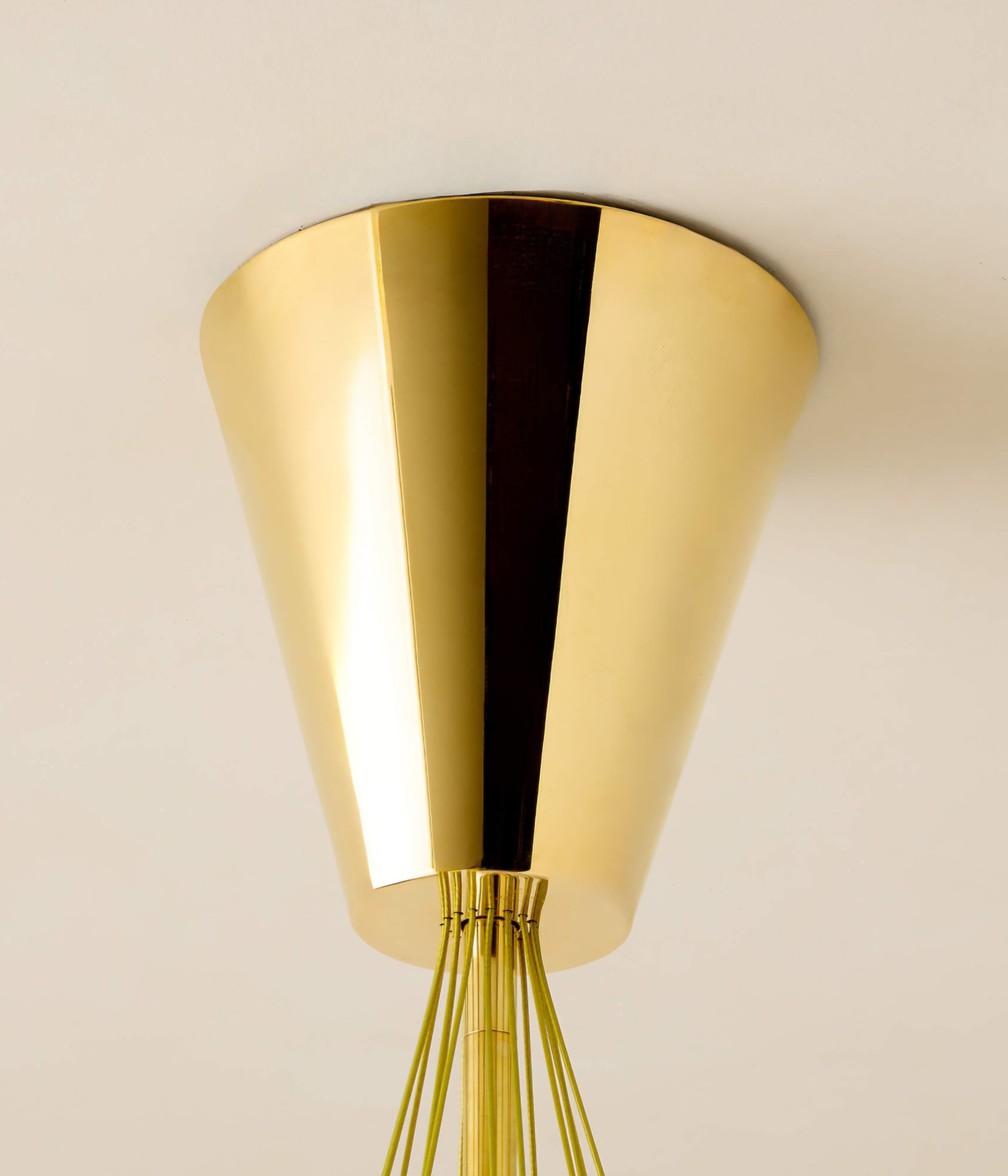 THE ONE × Corvina — Unlacquered Polished Brass Chandelier