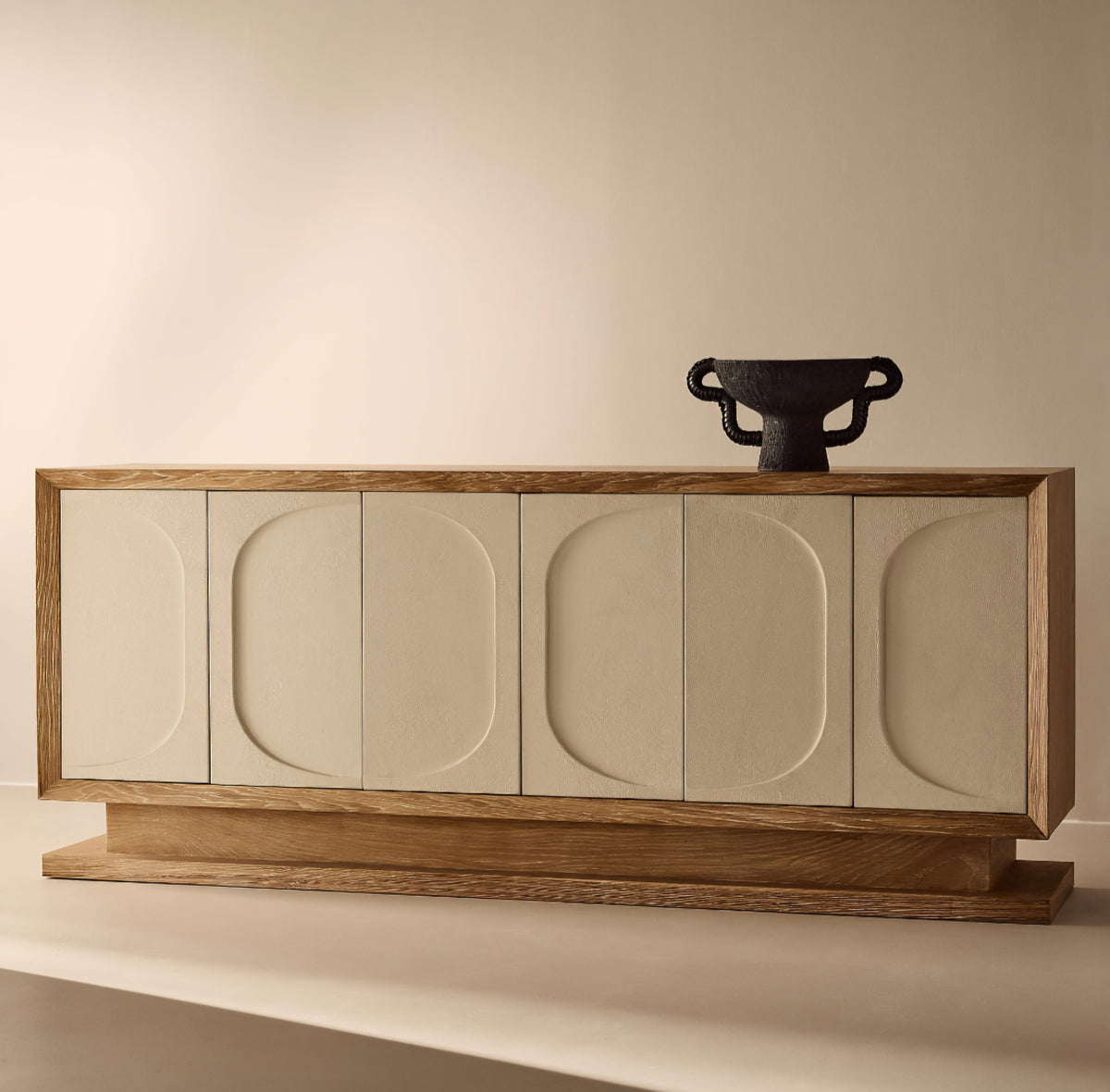 THE ONE × Anderson — Leather and Wood Credenza