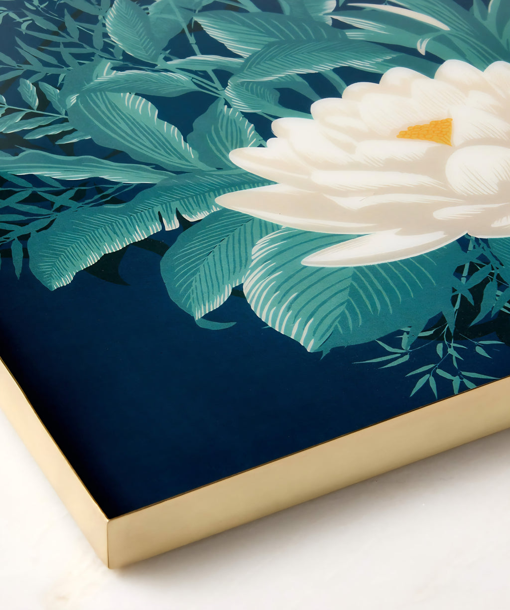 THE ONE × Lotus — Enamel Serving Tray (The White Lotus)