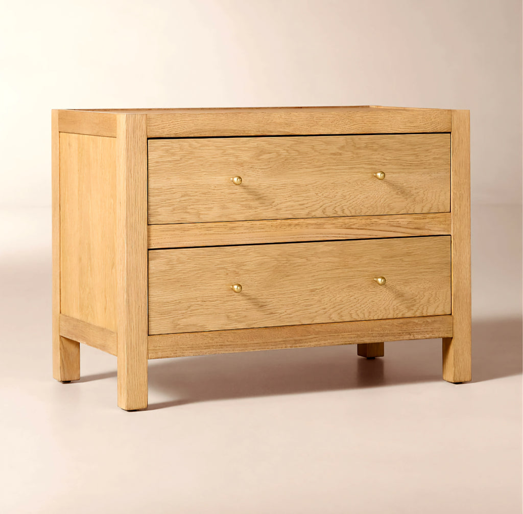 THE ONE × Layton — Dark Oak 2-Drawer Nightstand