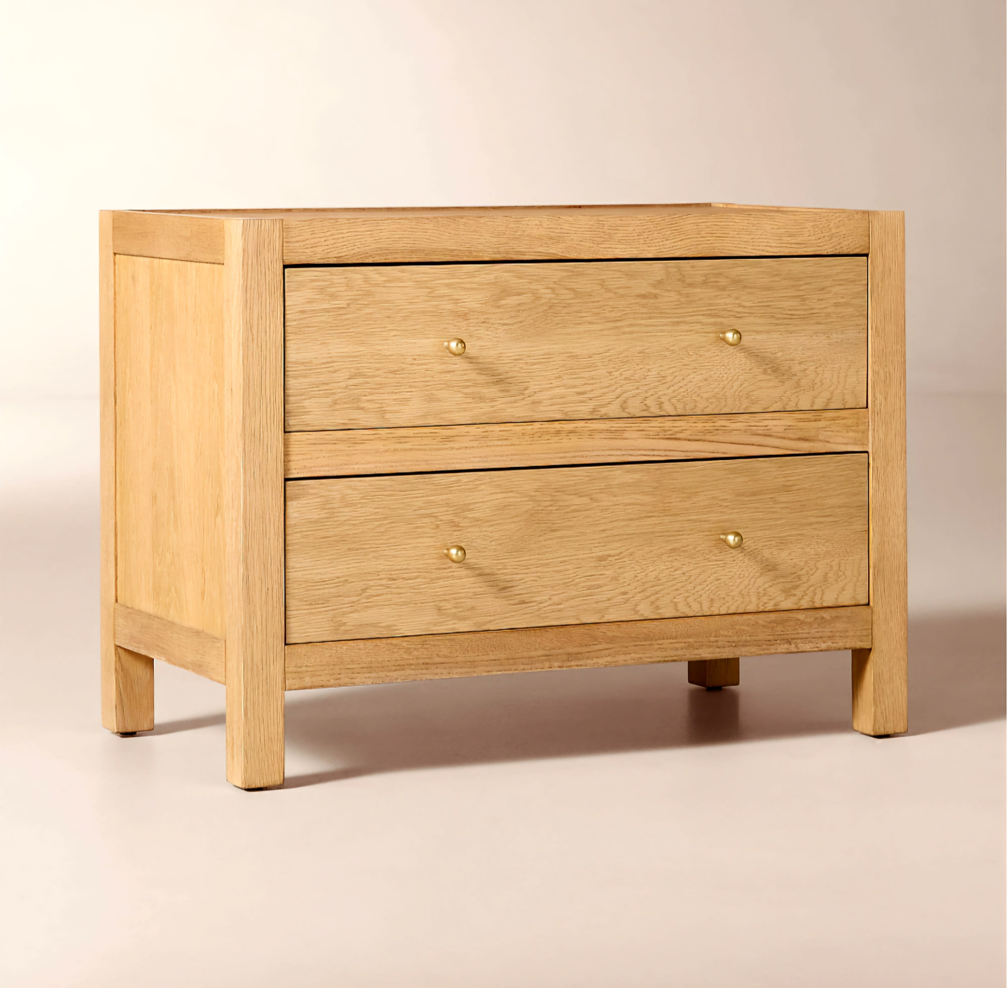THE ONE × Layton — Dark Oak 2-Drawer Nightstand